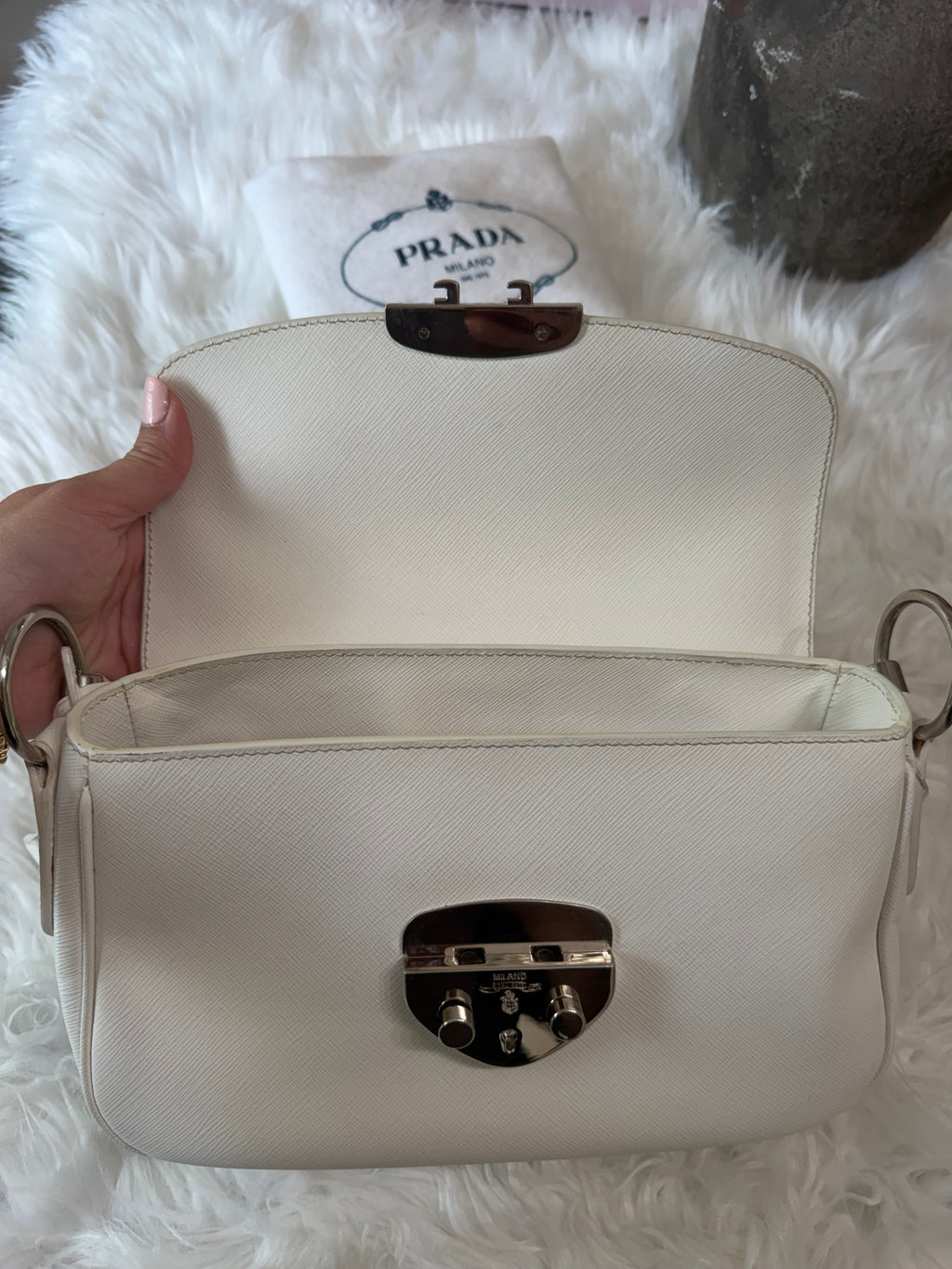 PRADA SAFFIANO LEATHER SHOULDER BAG