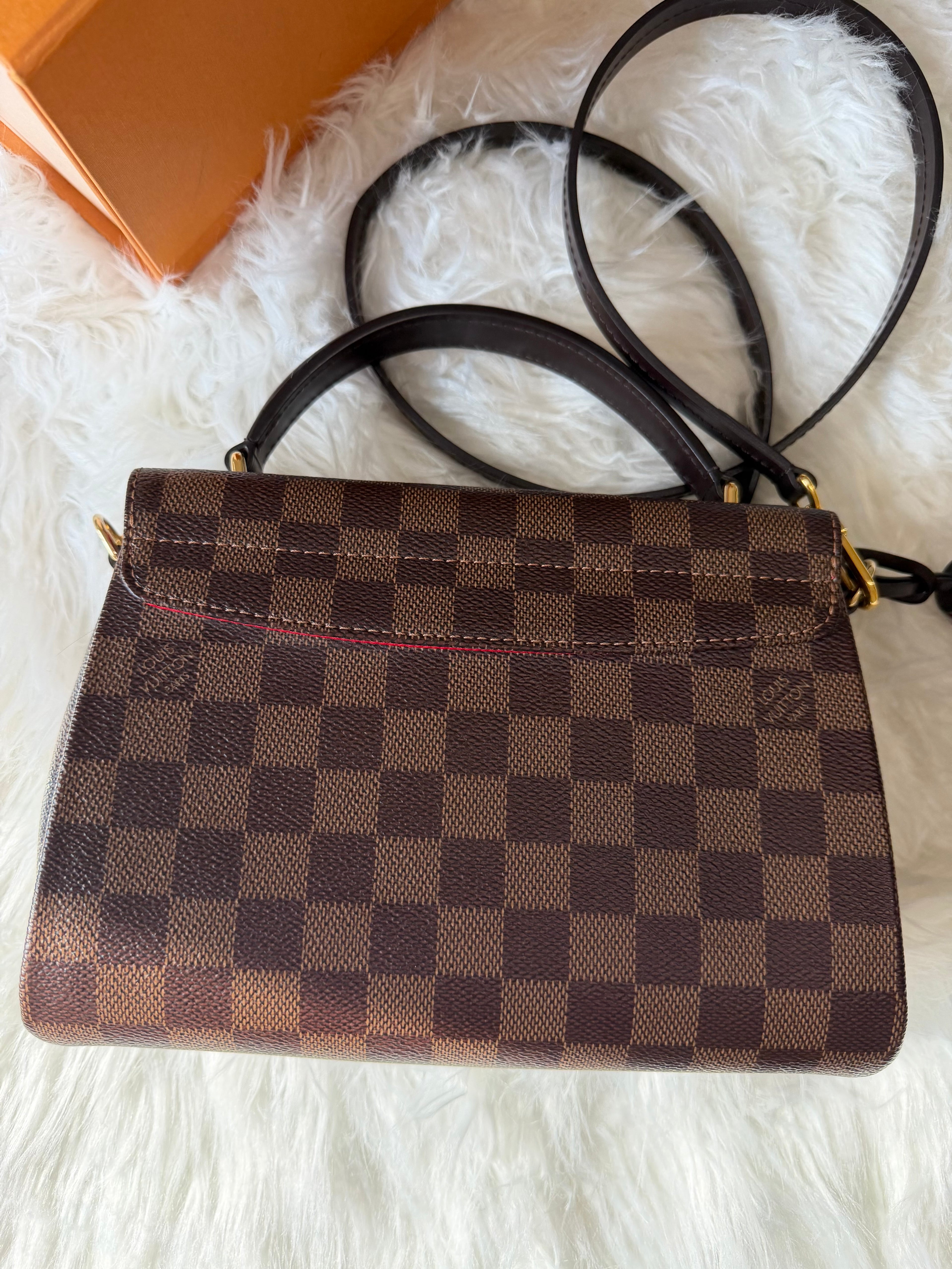 LOUIS VUITTON CROISETTE DAMIER EBENE SHOULDER BAG