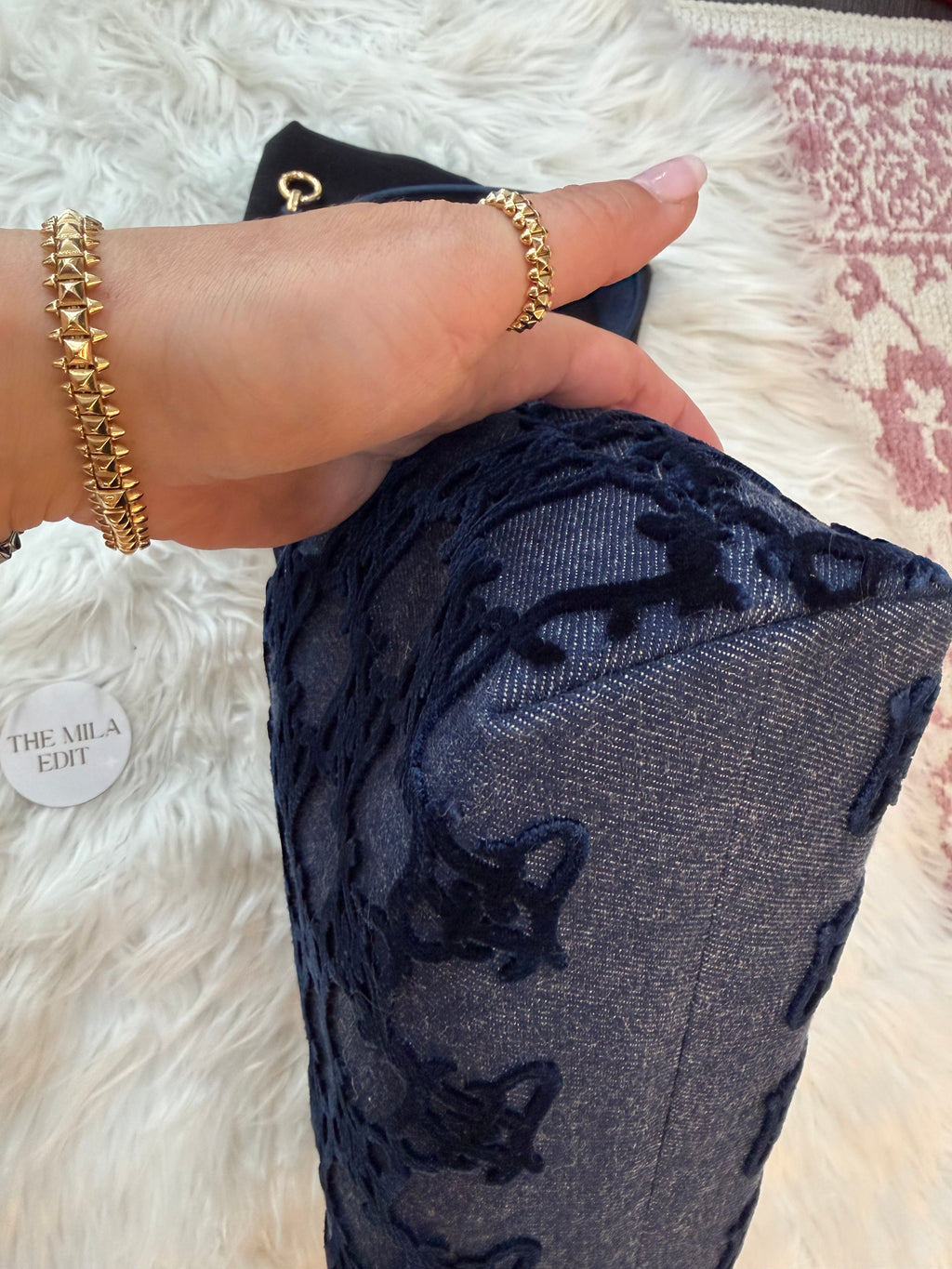 FENDI FIRST MEDIUM DENIM BAG