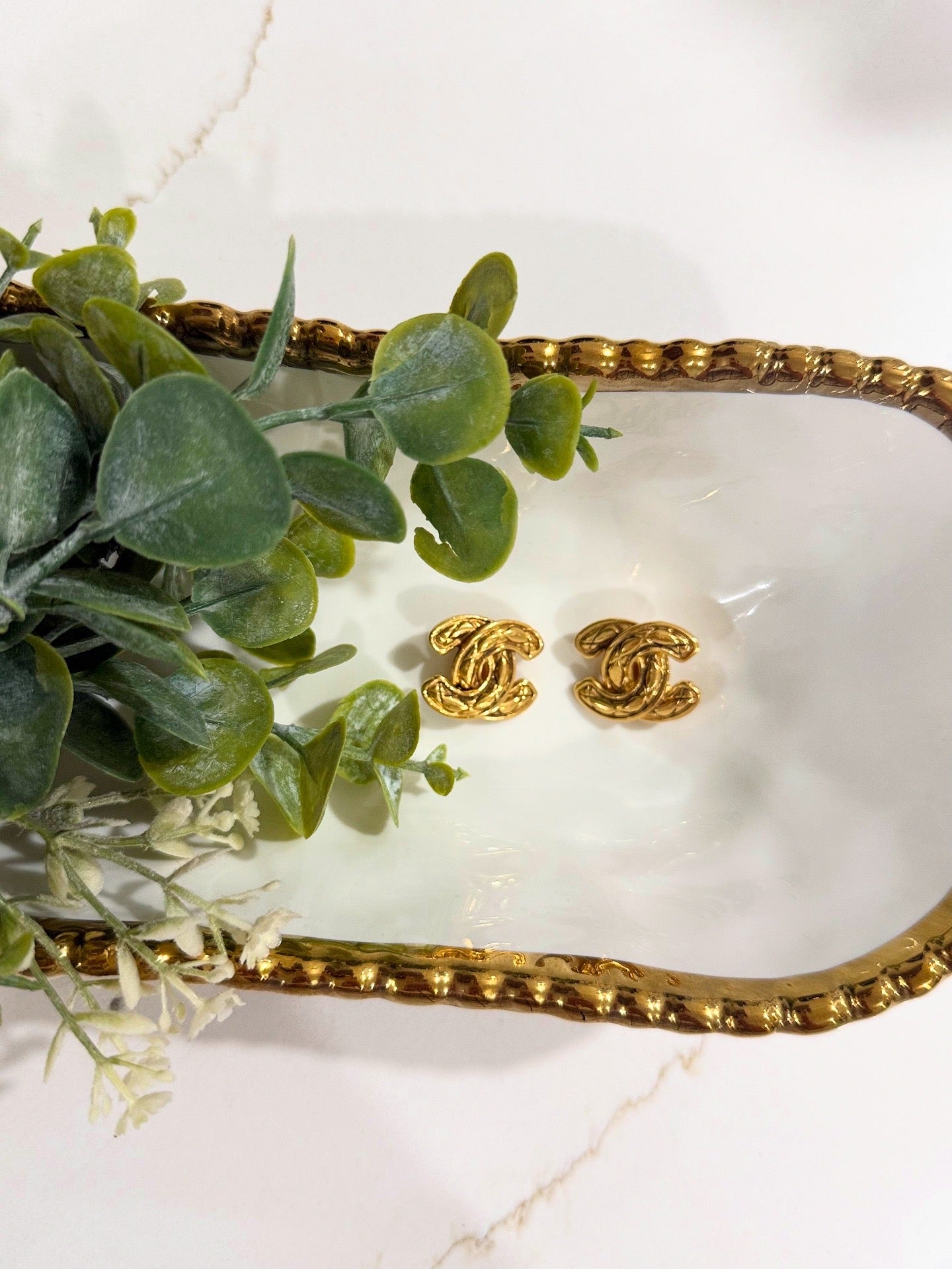 VINTAGE CHANEL METALLESE COCO BRAIDED 1994 collection - STAMPED