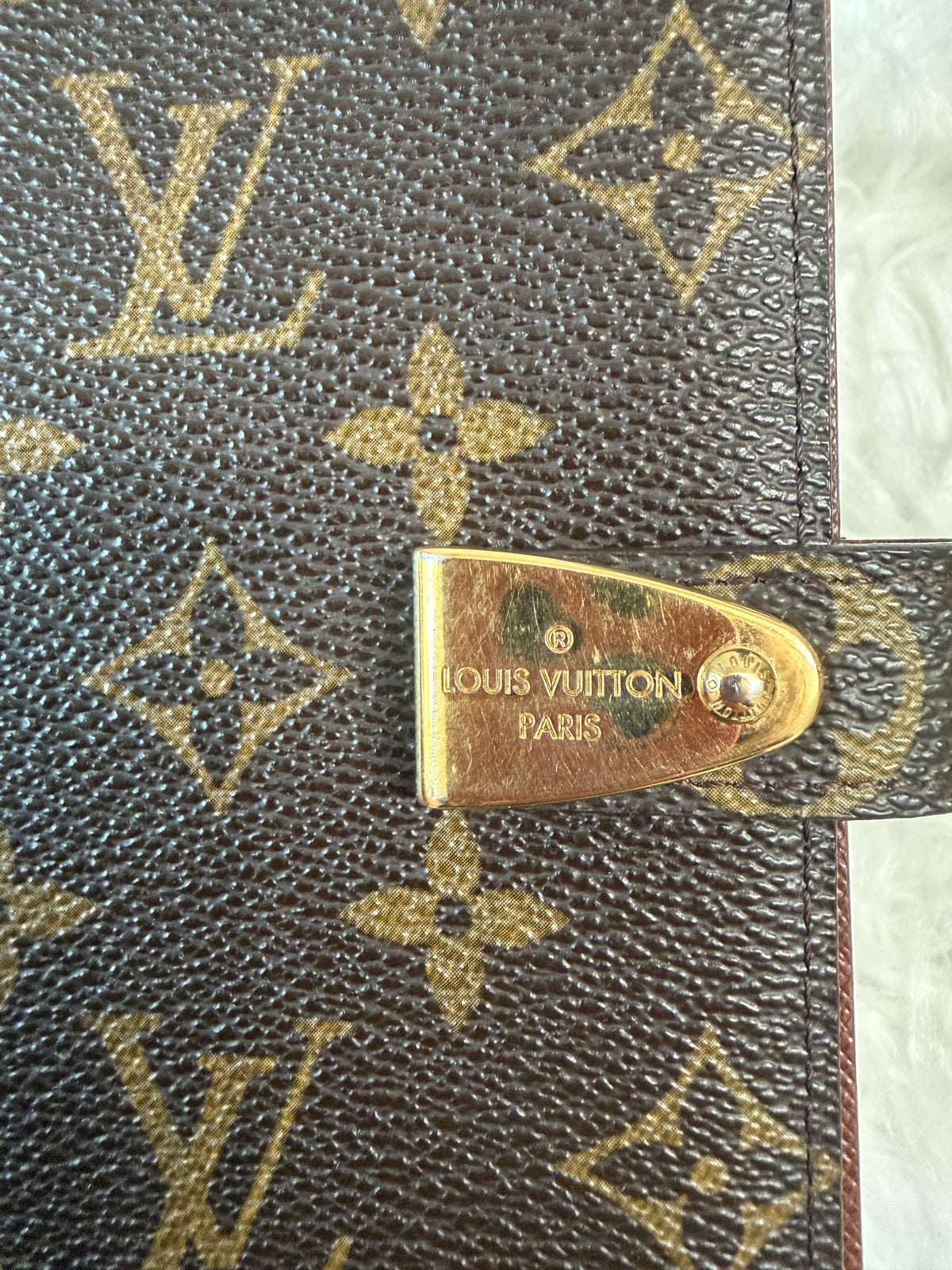 LOUIS VUITTON MONOGRAM CANVAS PM AGENDA COVER/NOTEBOOK