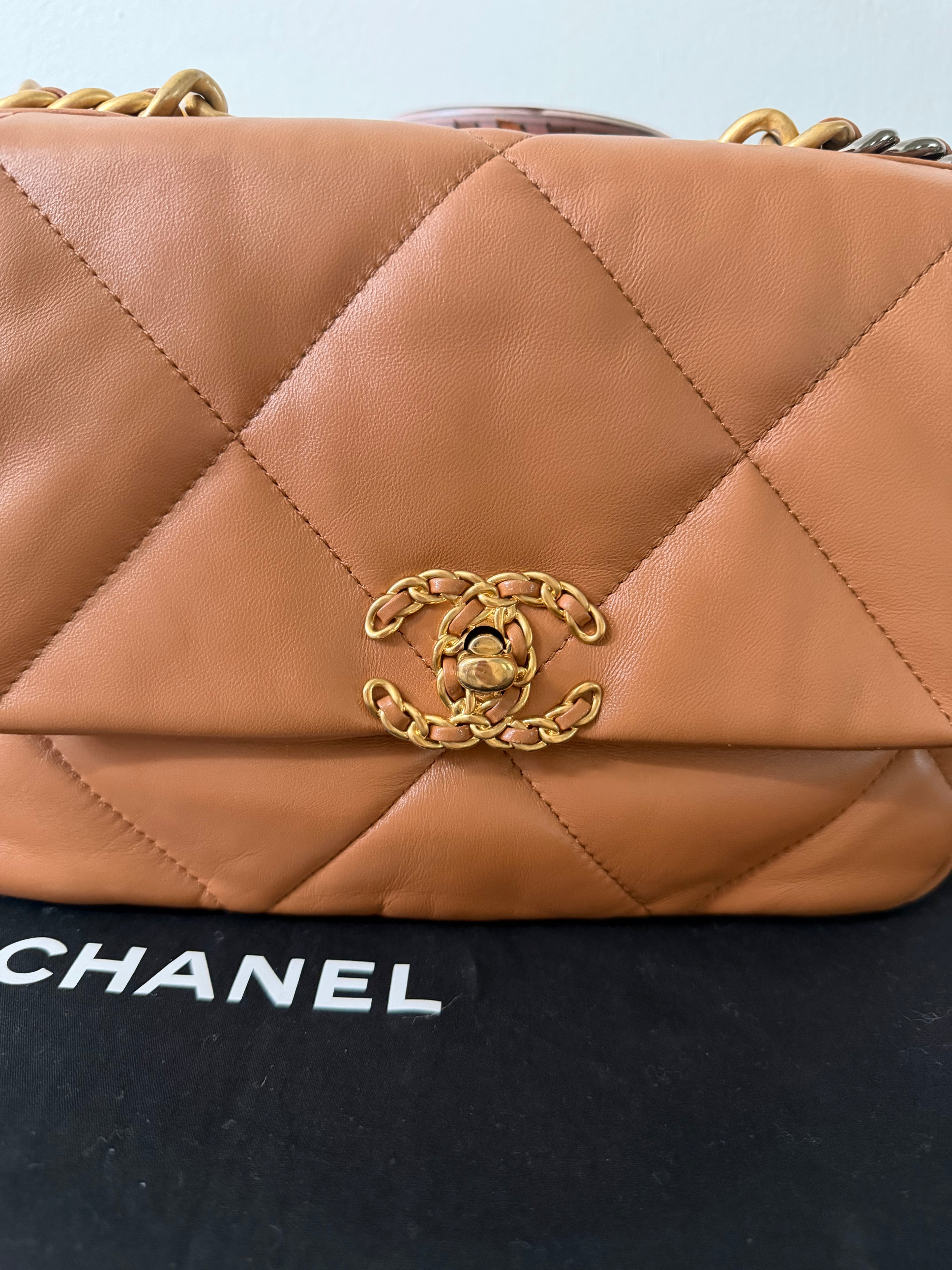 CHANEL 19 QUILTED LAMBSKIN BAG