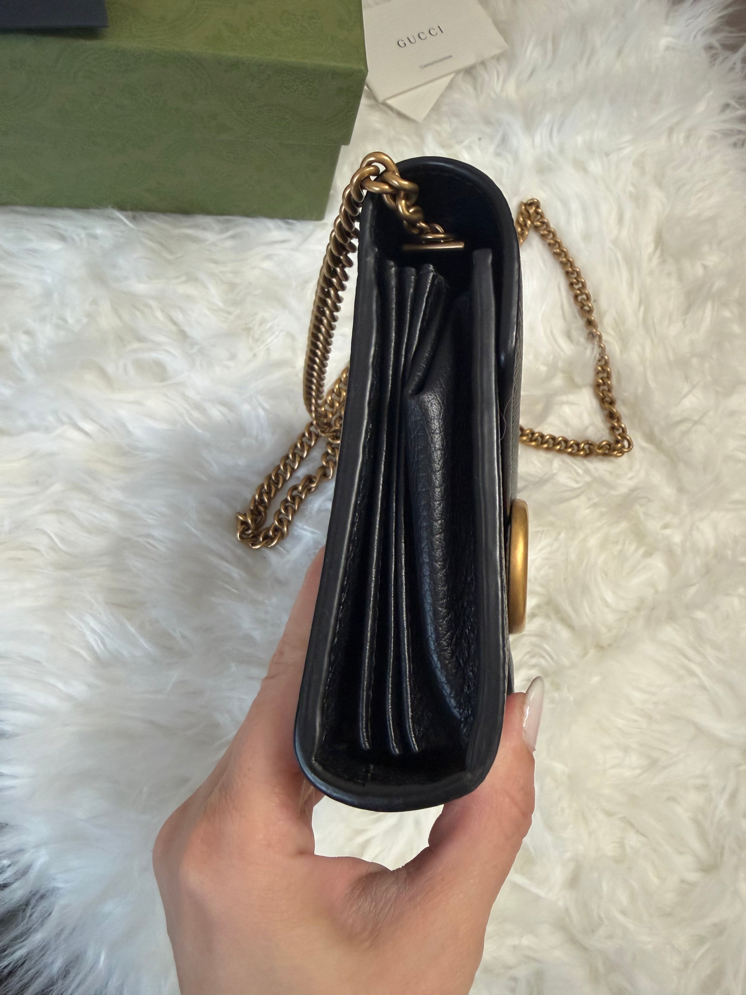 GUCCI MARMONT WALLET ON CHAIN