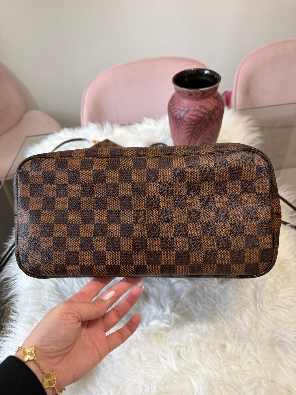 LOUIS VUITTON NEFERFUL DAMIER EBENE MM TOTE
