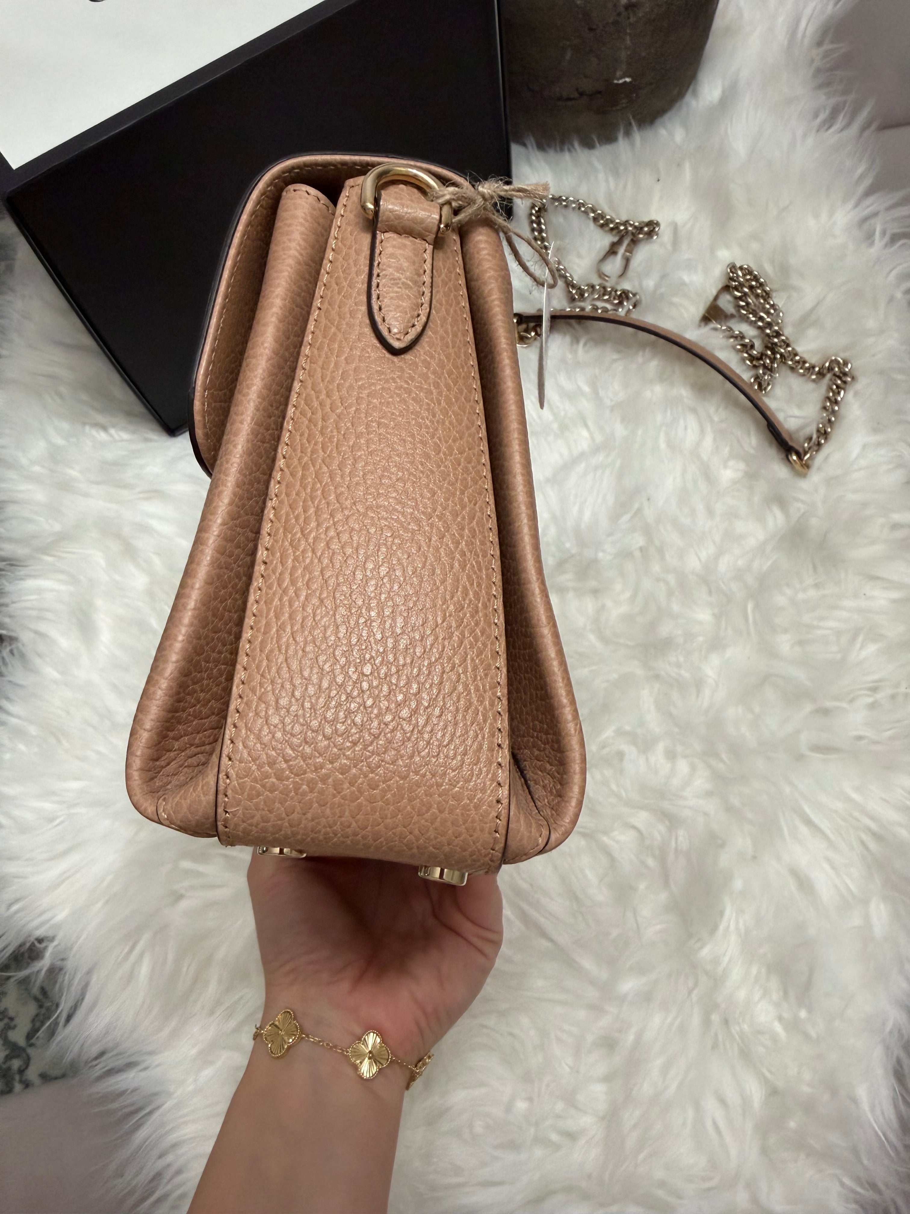 GUCCI TOP HANDLE NUDE BAG