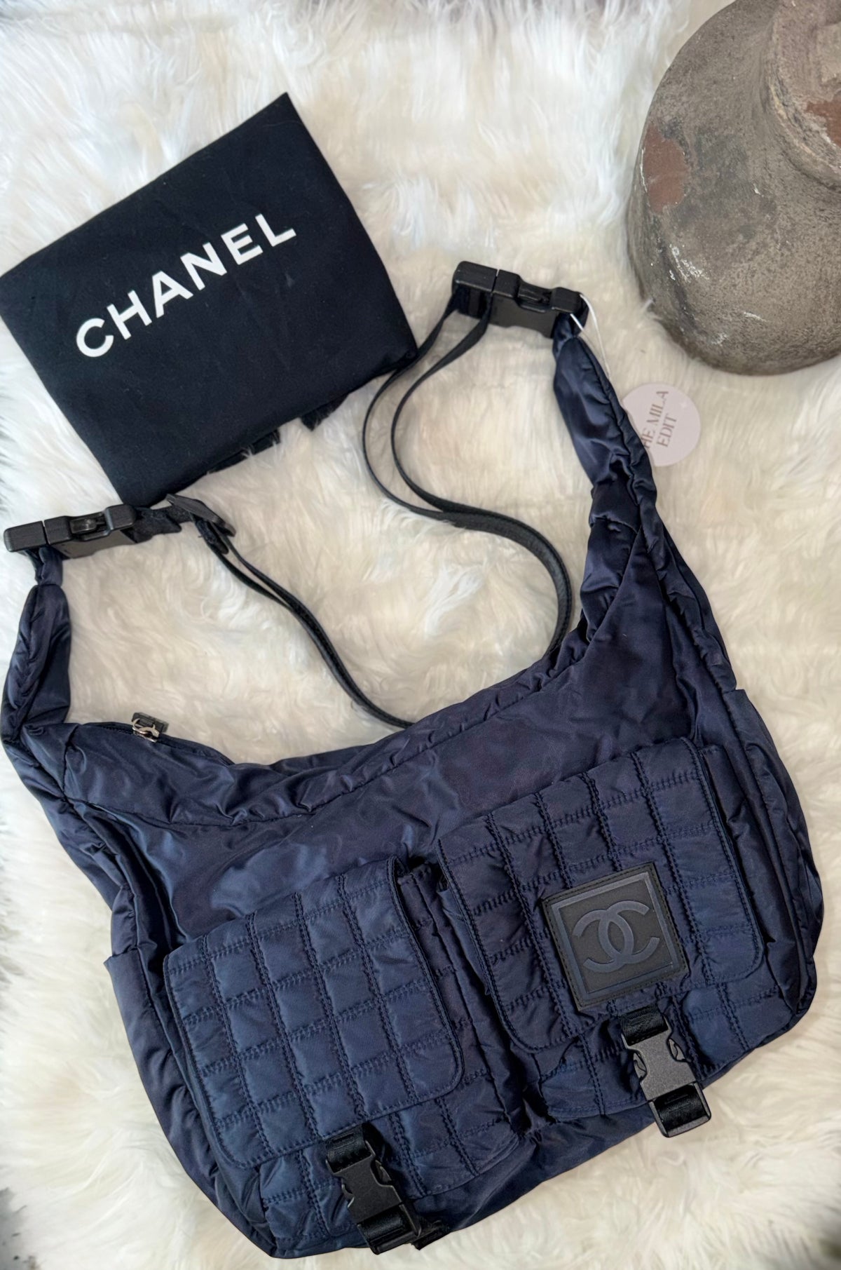 Authentic Preloved CHANEL SPORT NYLON MESSENGER BAG
