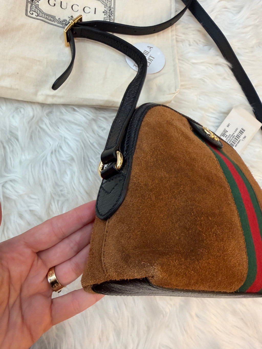 GUCCI OPHIDIA SMALL DOME SHOULDER BAG