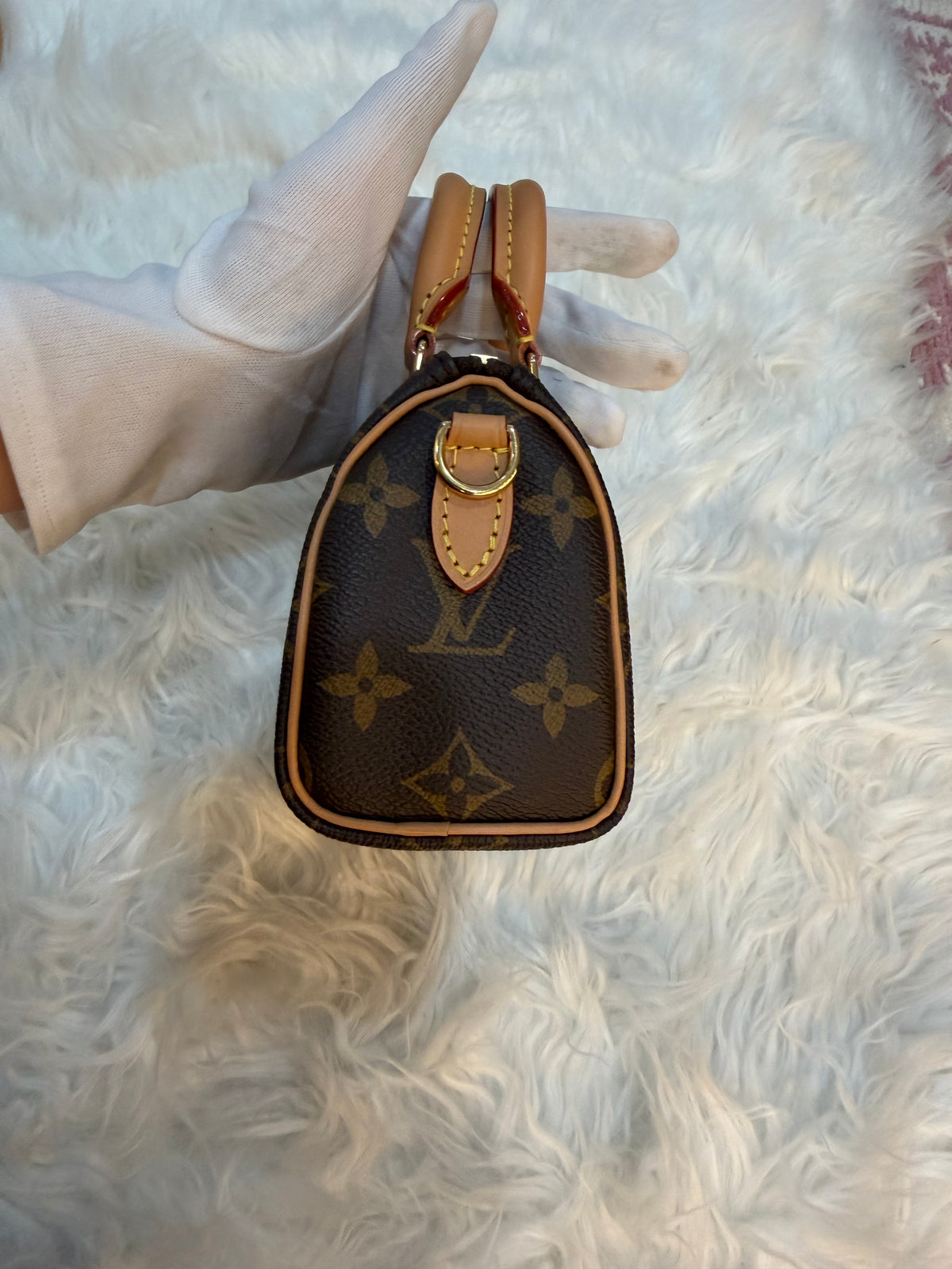 LOUIS VUITTON NANO SPEEDY AND MONOGRAM CANVAS