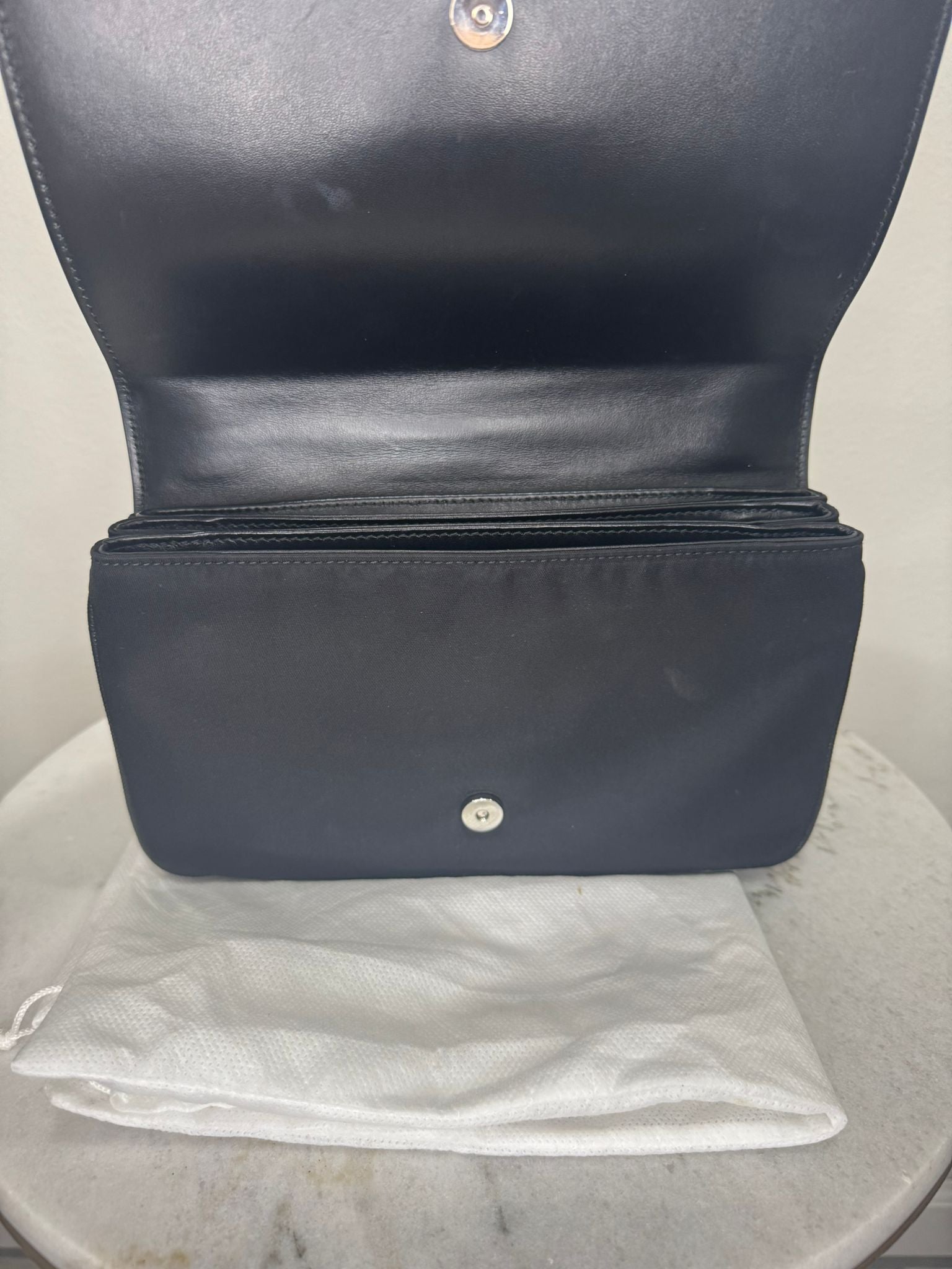 Prada Saffiano Chain Flap Crossbody