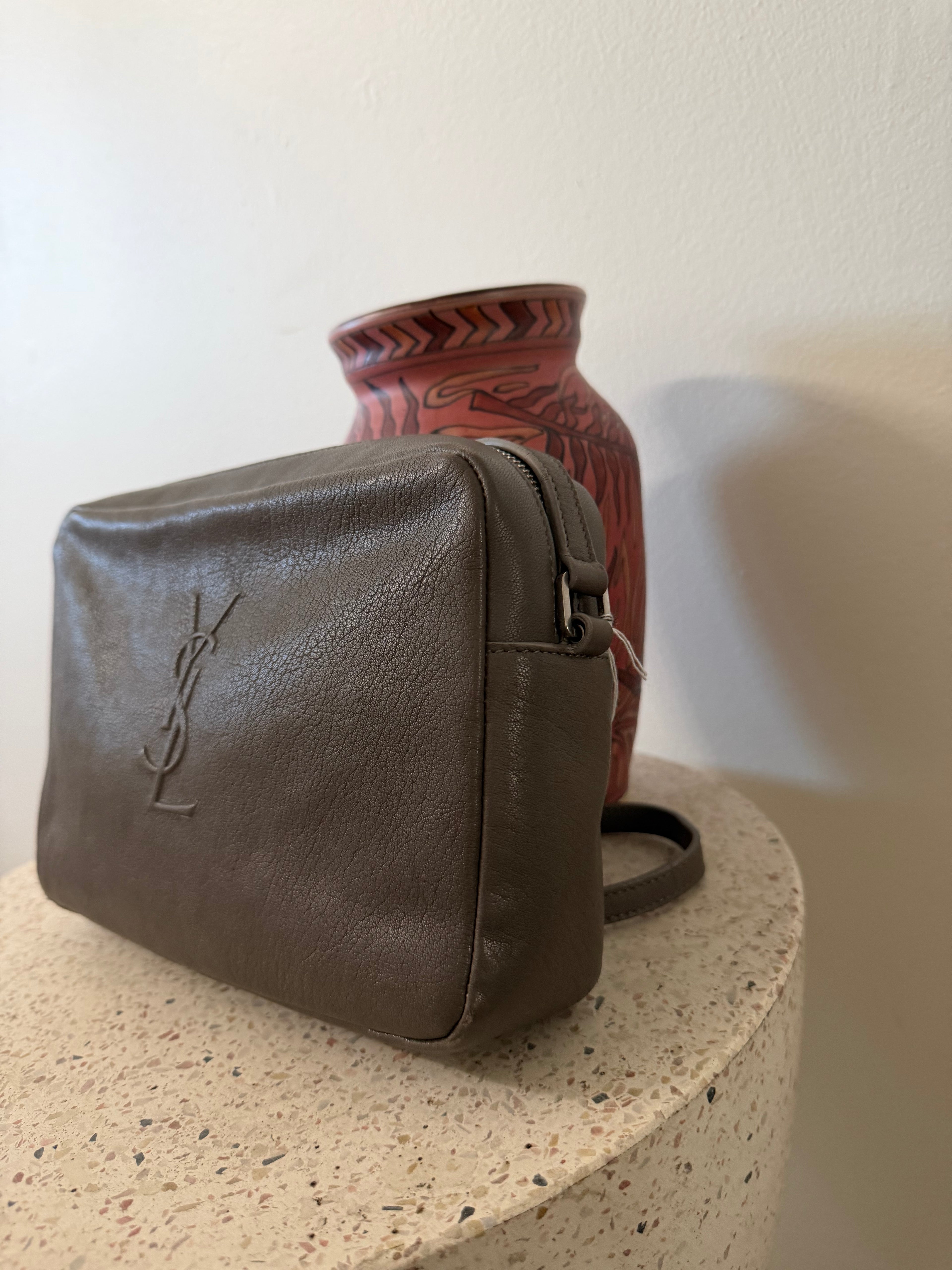 Saint Laurent Lou Camera Bag with Embossed YSL Logo