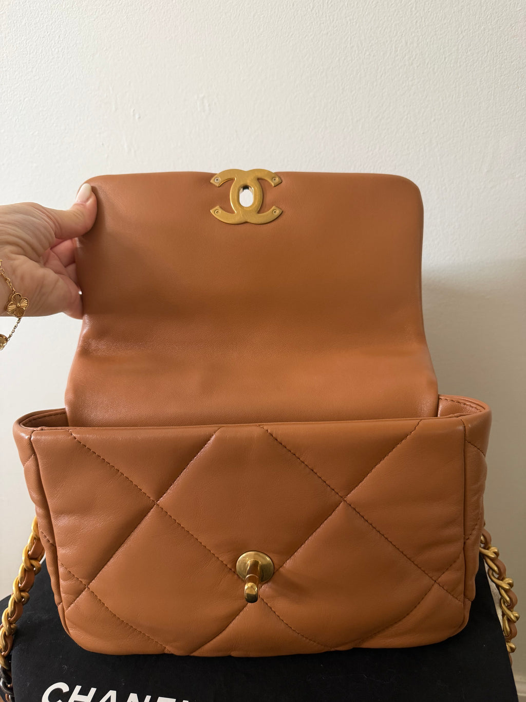 CHANEL 19 QUILTED LAMBSKIN BAG
