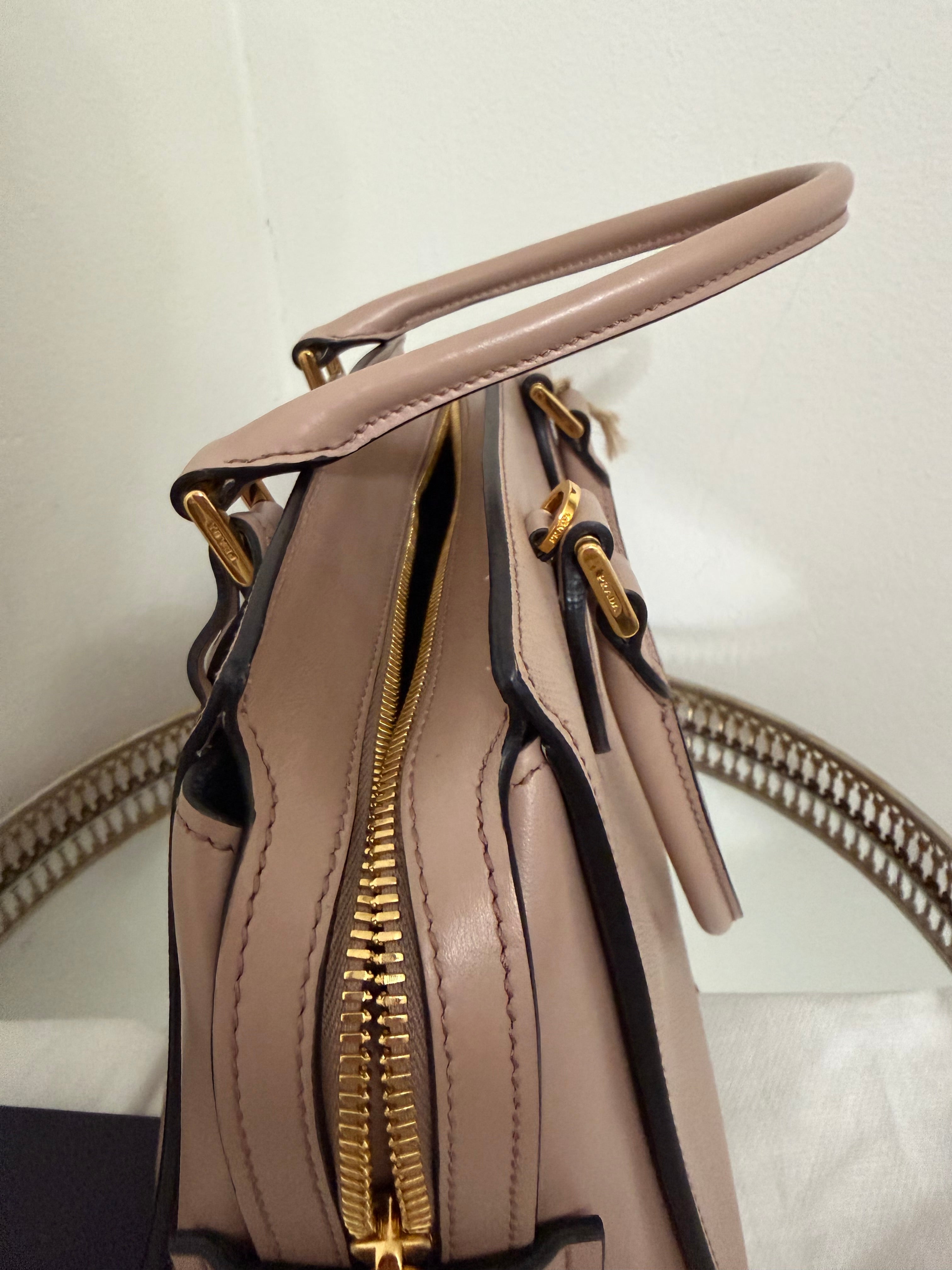 PRADA SAFFIANO SMALL LUX 2WAY HANDBAG