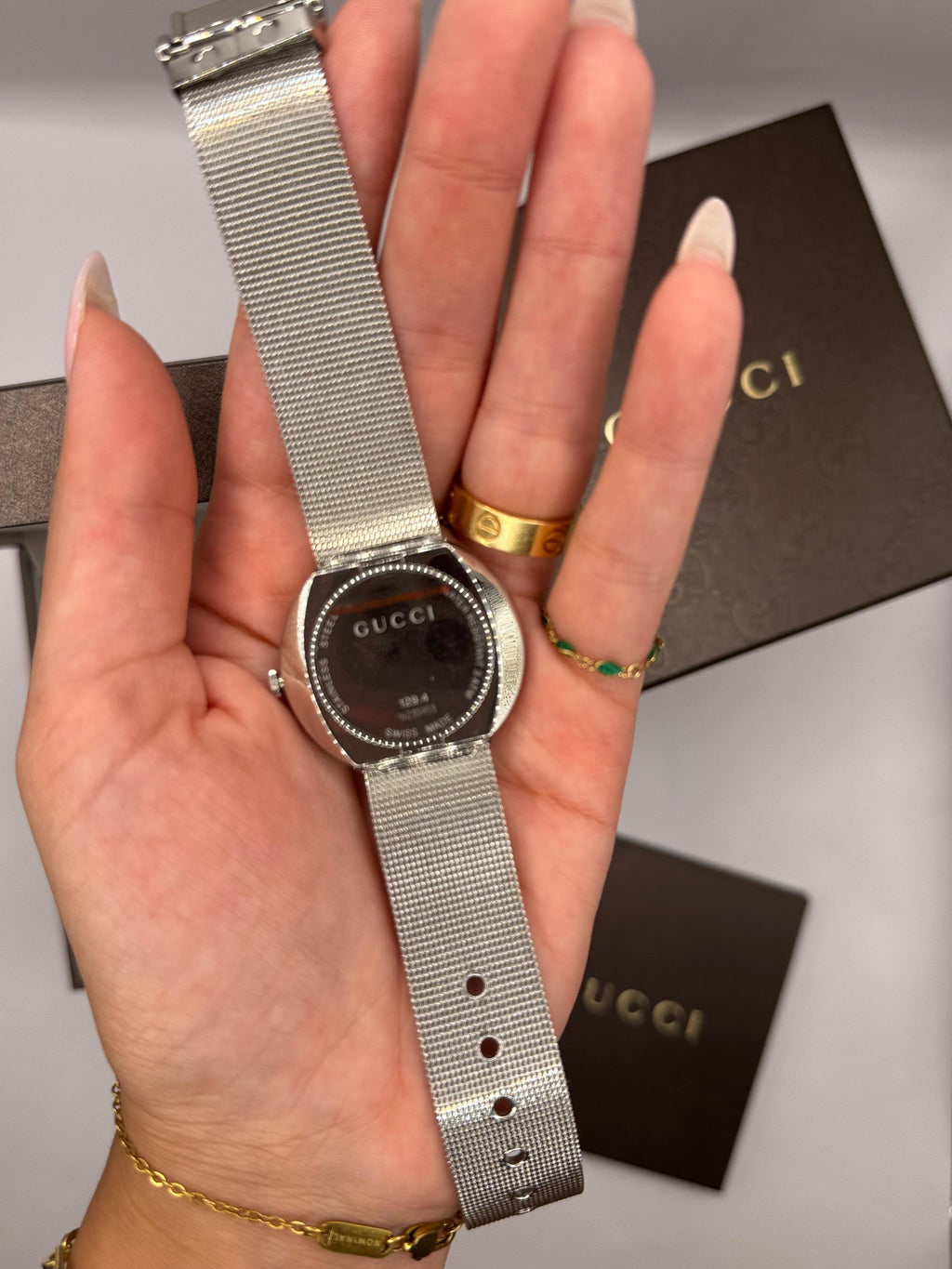 Gucci U-Play Watch Mesh Strap, 35 mm