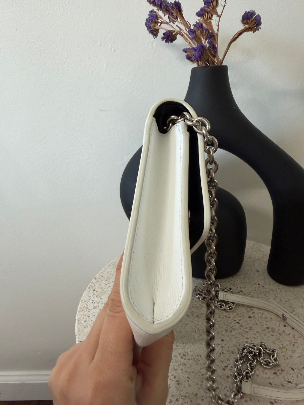 OFF-WHITE DIAG BINDER CLIP BAG