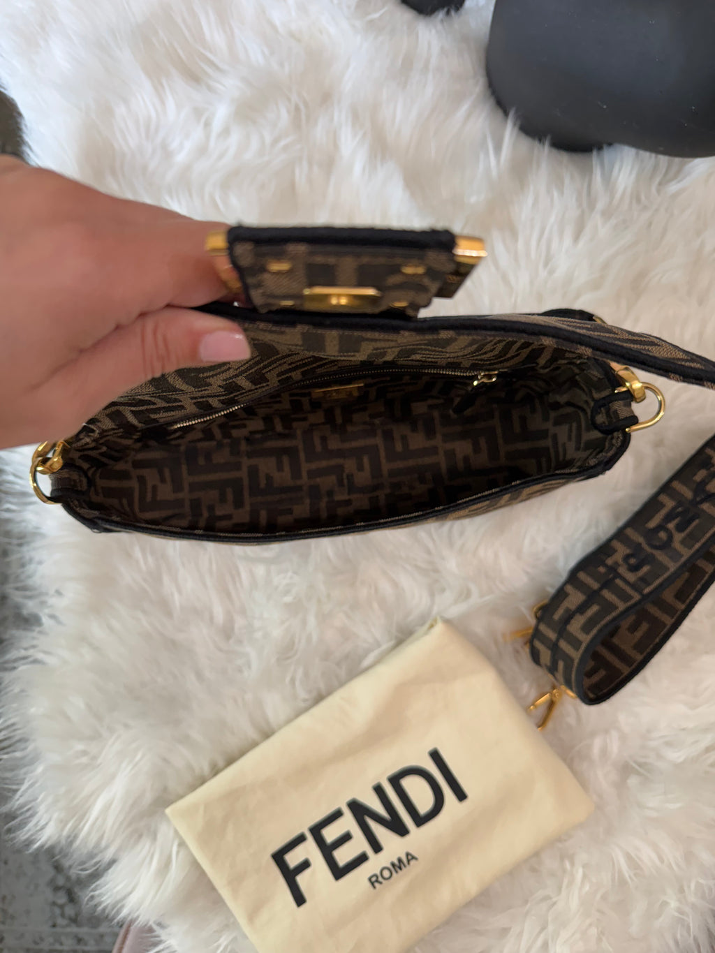 FENDI ZUCCA BAGUETTE NM BAG