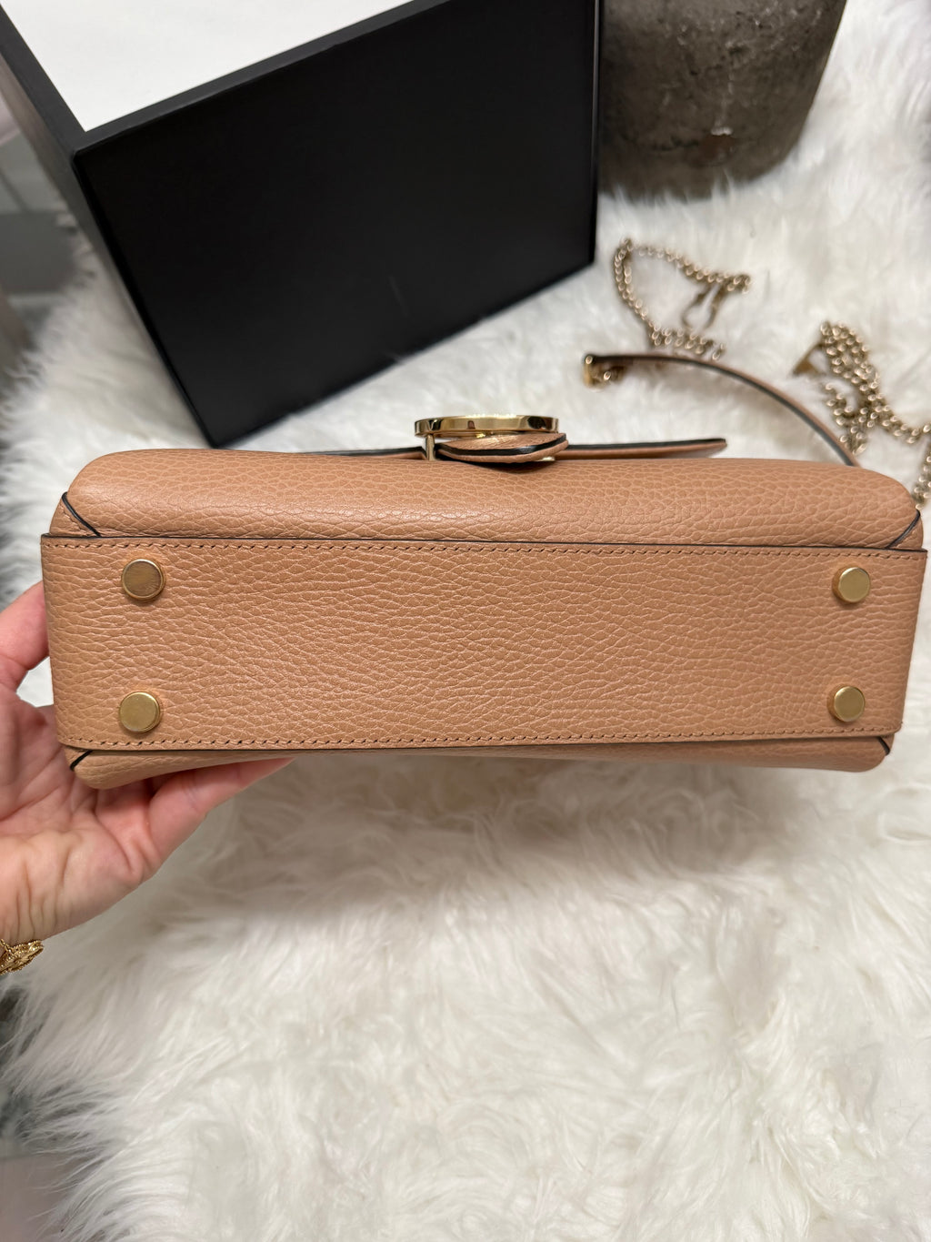 GUCCI TOP HANDLE NUDE BAG