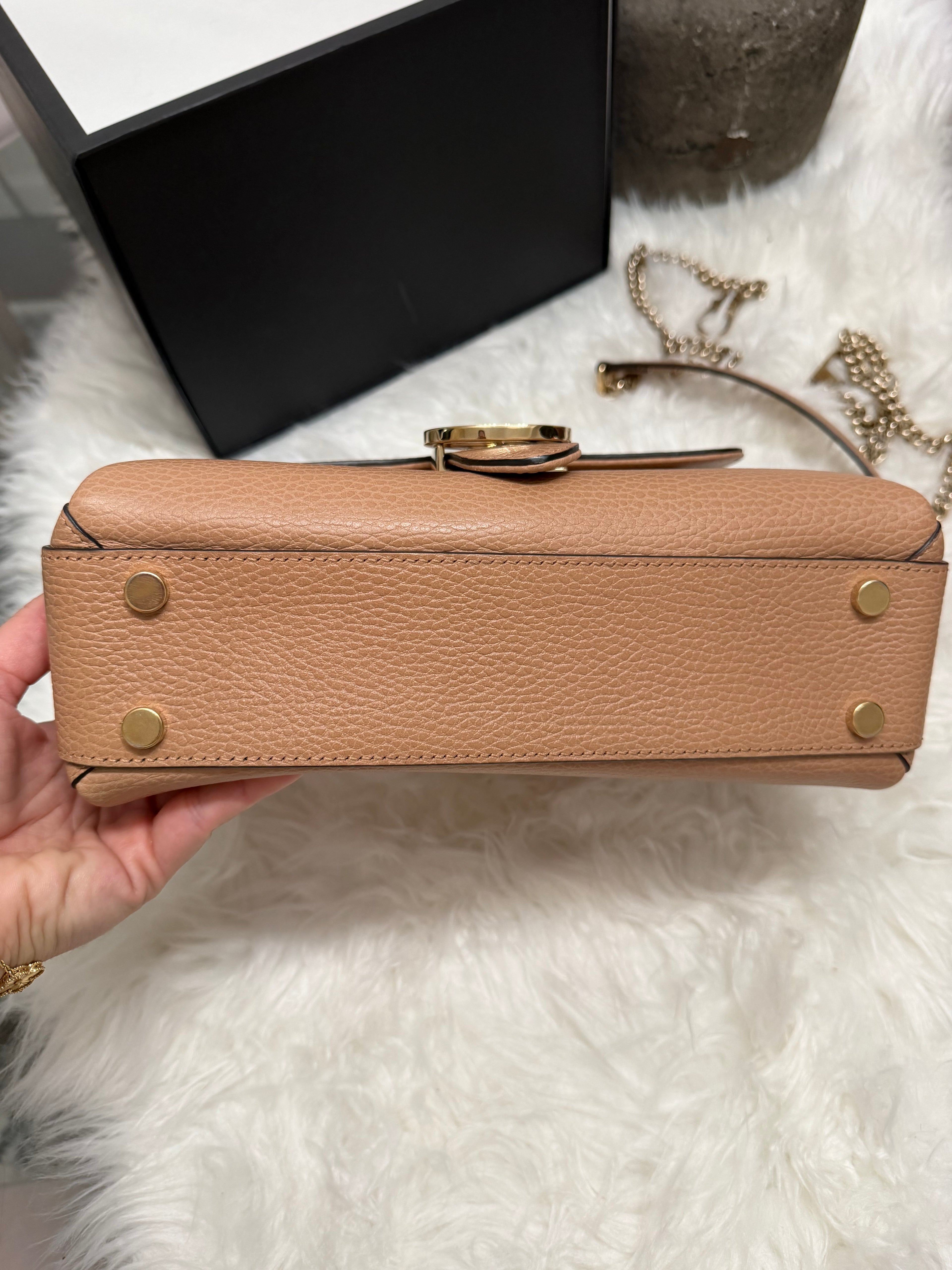 GUCCI TOP HANDLE NUDE BAG