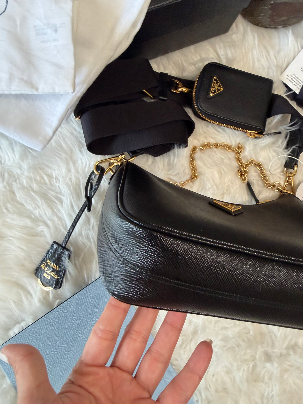 PRADA RE-EDITION SAFFIANO LEATHER BAG