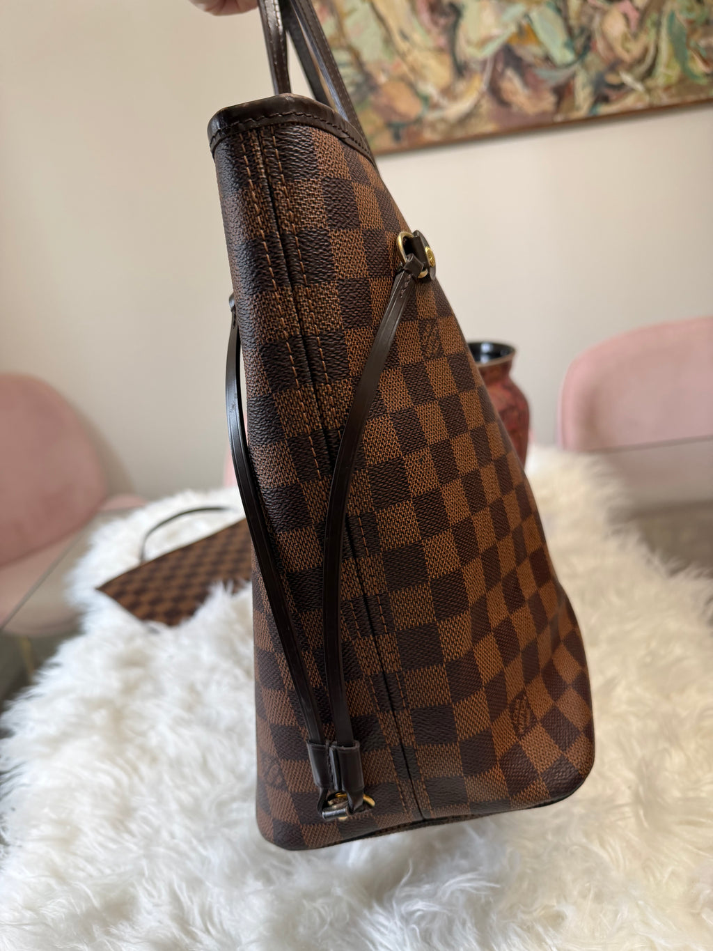 LOUIS VUITTON NEFERFUL DAMIER EBENE MM TOTE