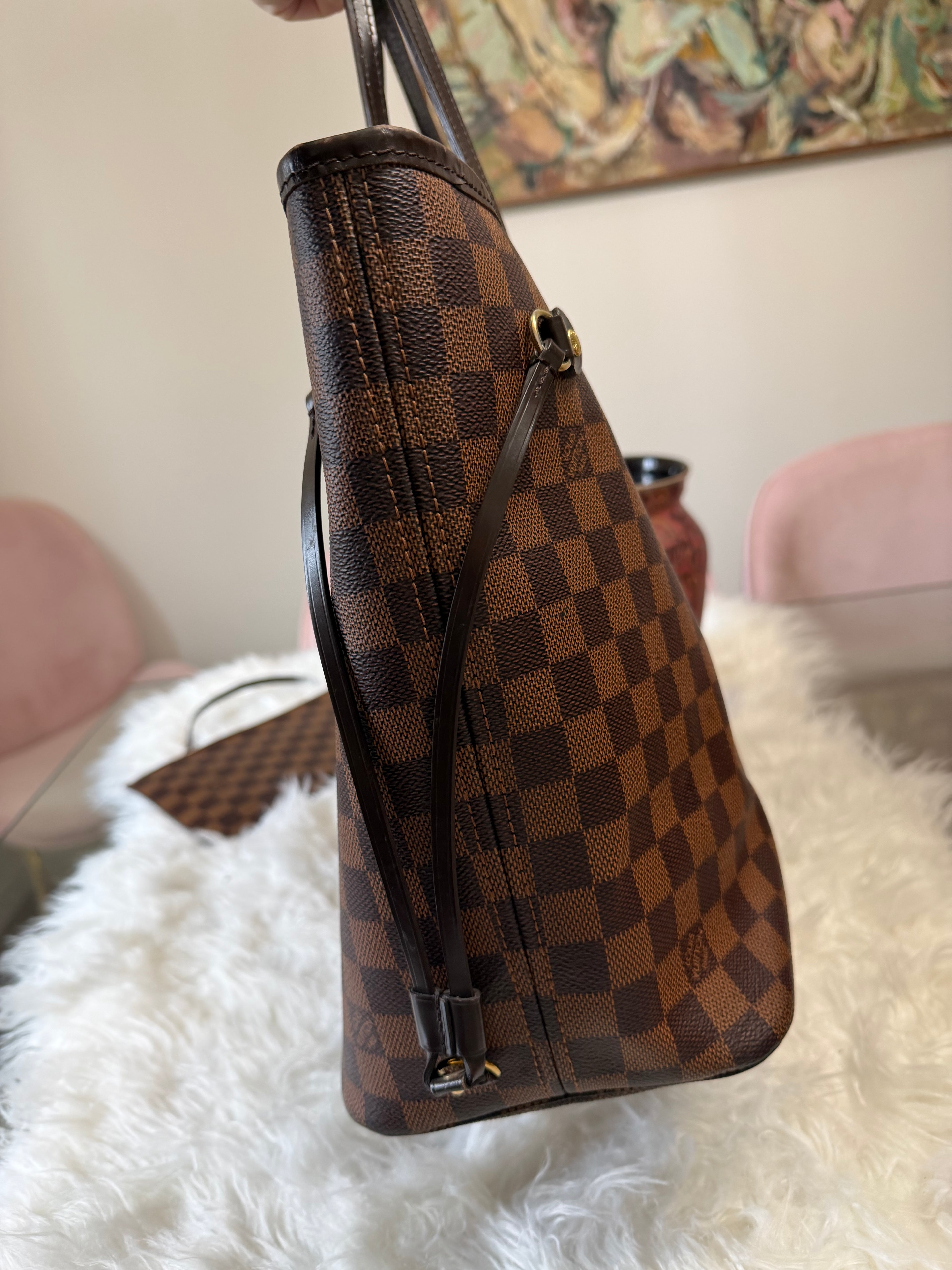 LOUIS VUITTON NEFERFUL DAMIER EBENE MM TOTE