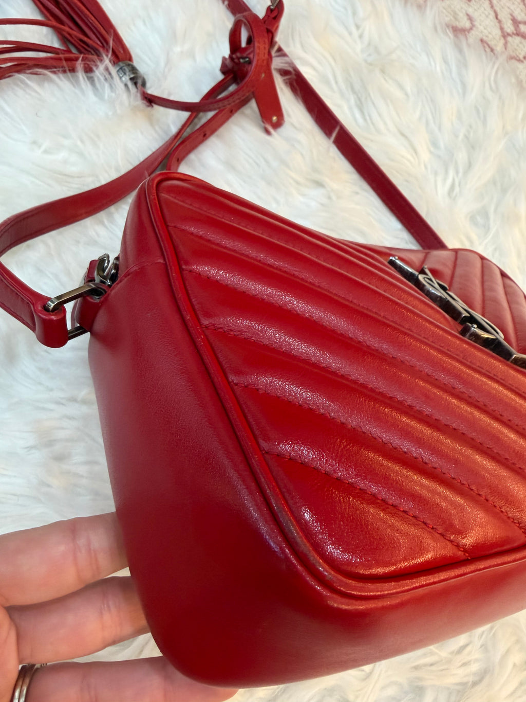 SAINT LAURENT LOU MATELASSE CAMERA BAG