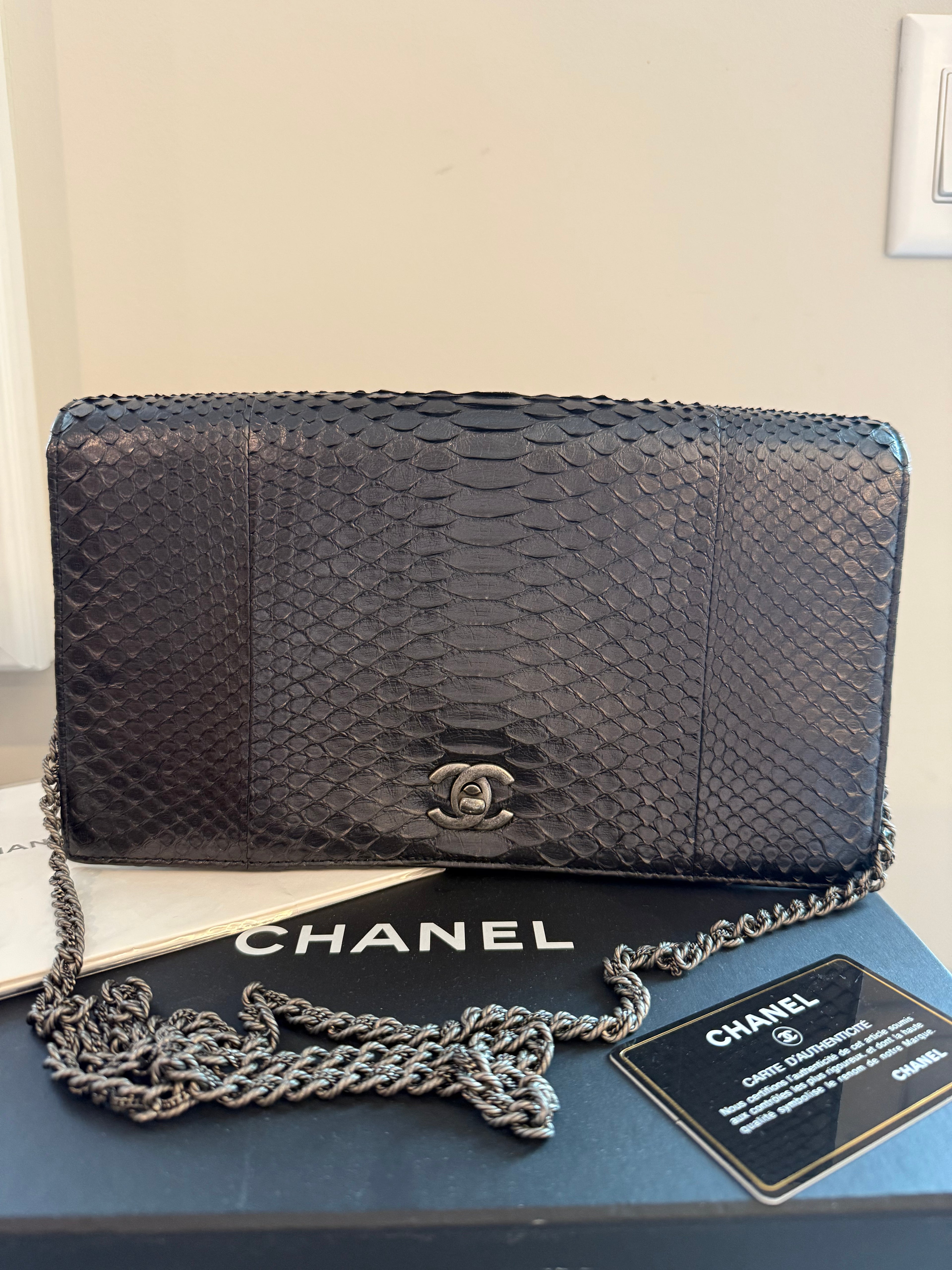 Chanel Python (Exotic) shoulder bag