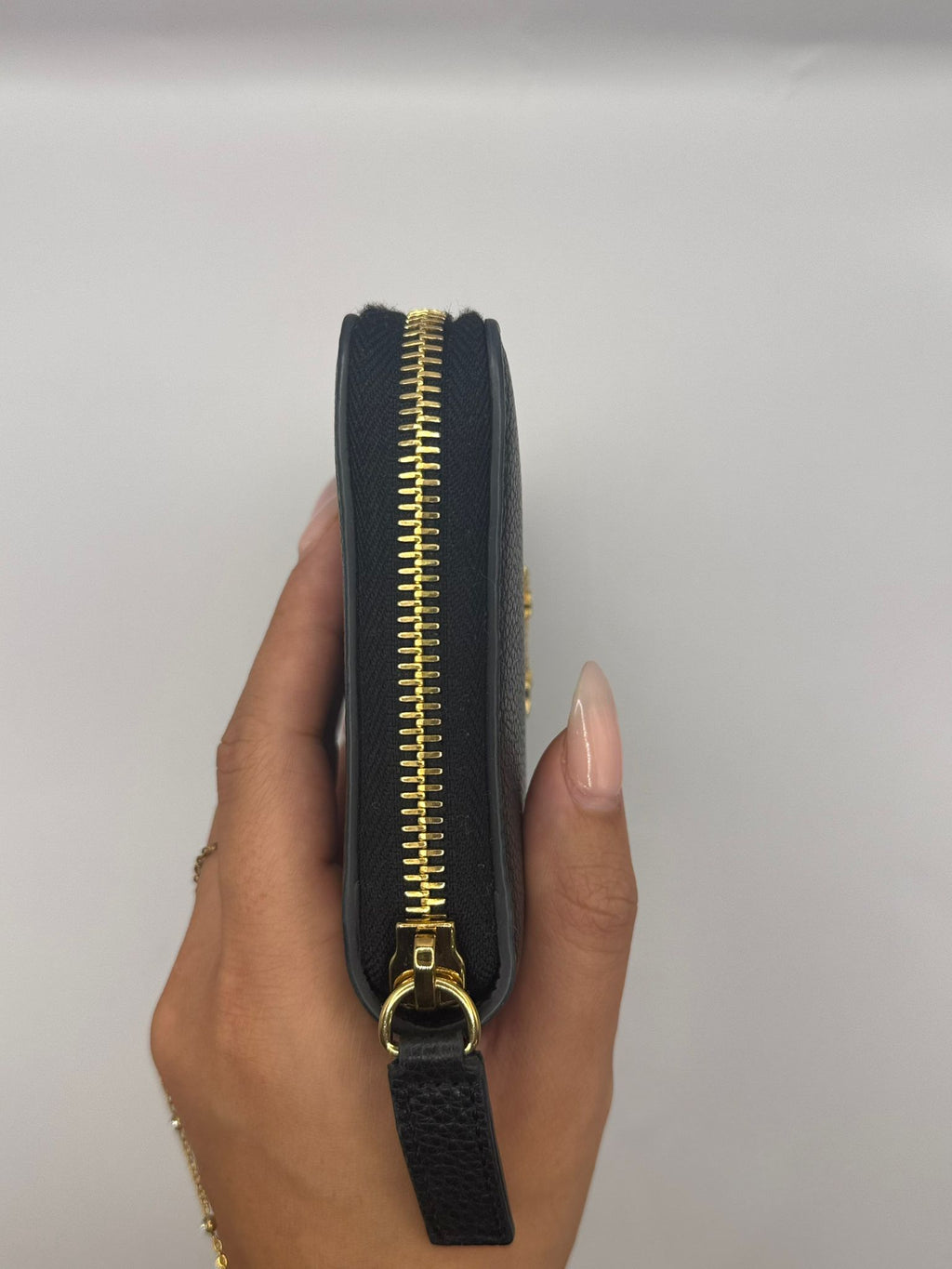 Versace Virtus Round Zipper Wallet