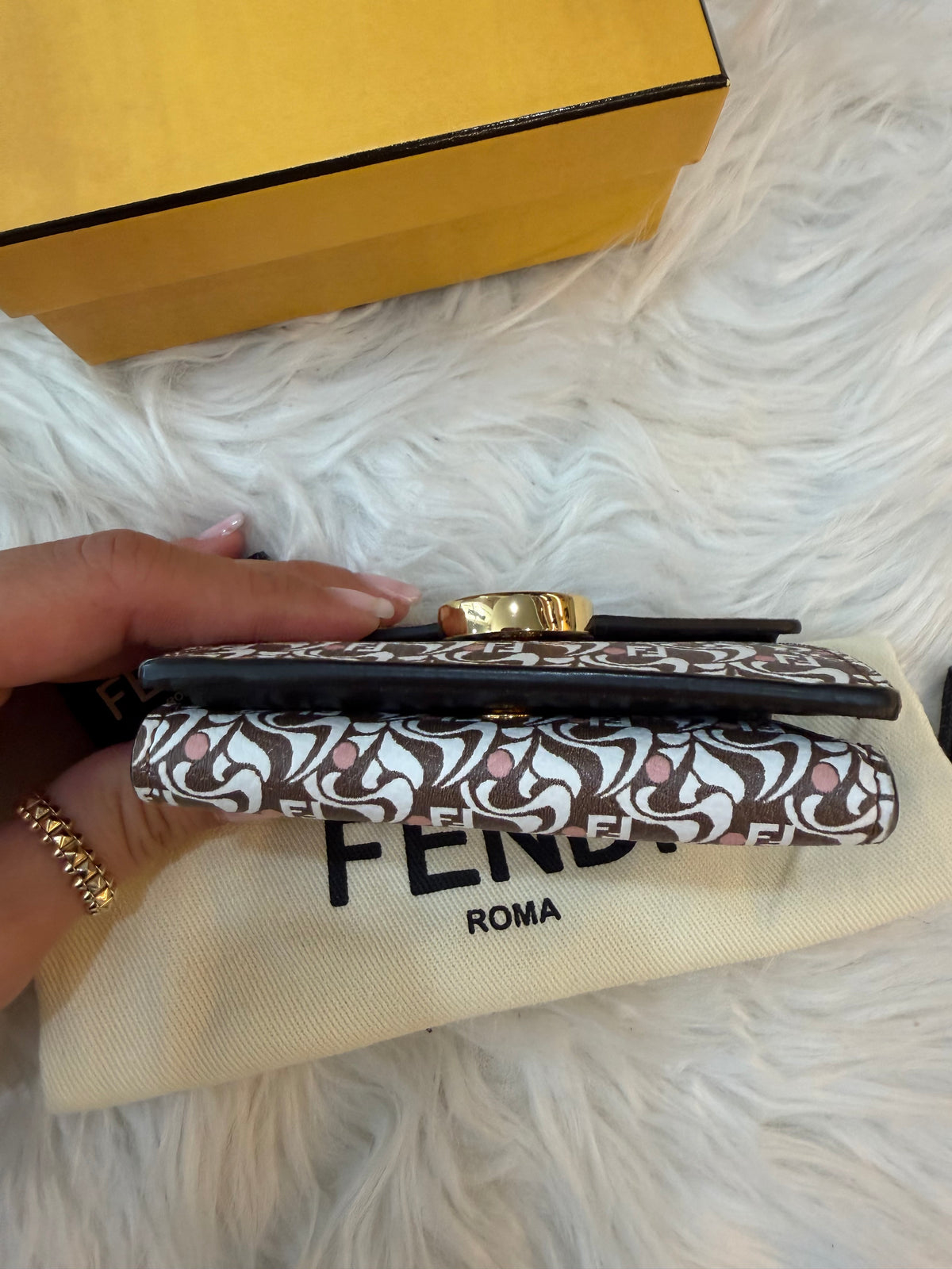 FENDI MICRO TRIFOLD SMALL WALLET