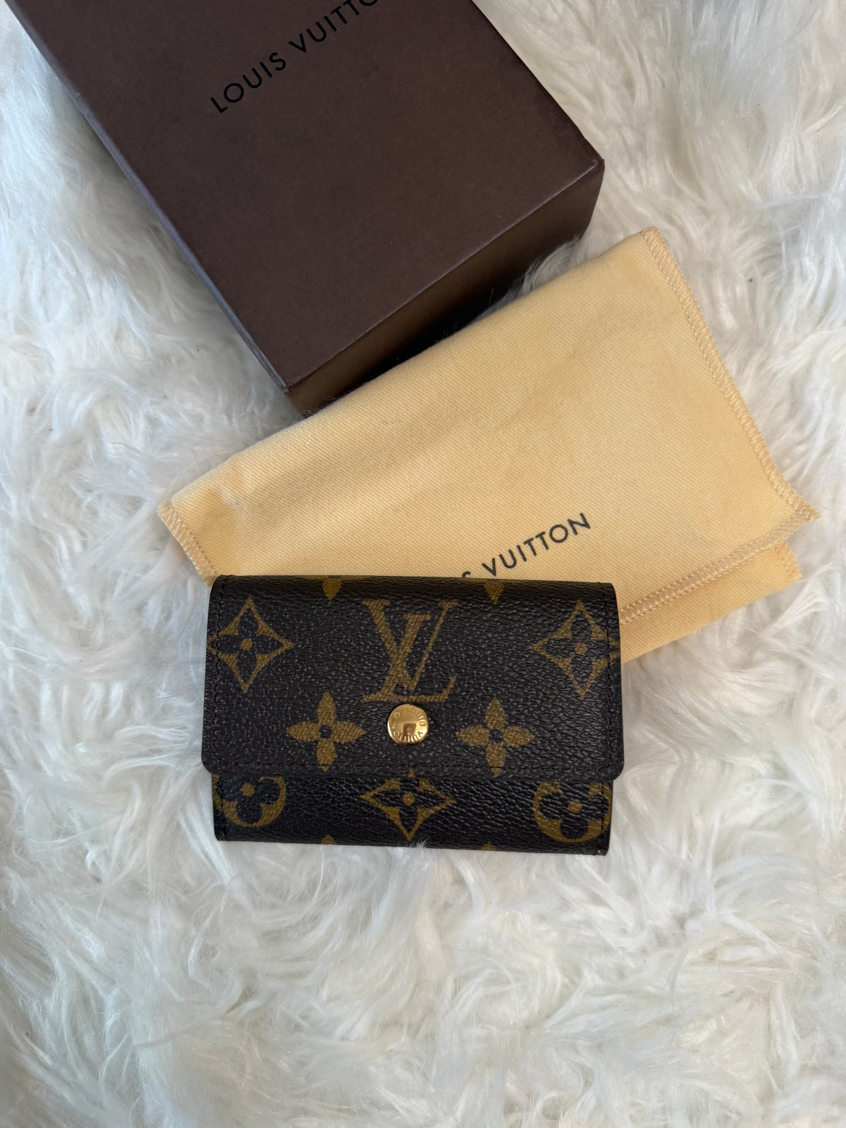 LOUIS VUITTON MONOGRAM PORTE LEATHER CARD WALLET