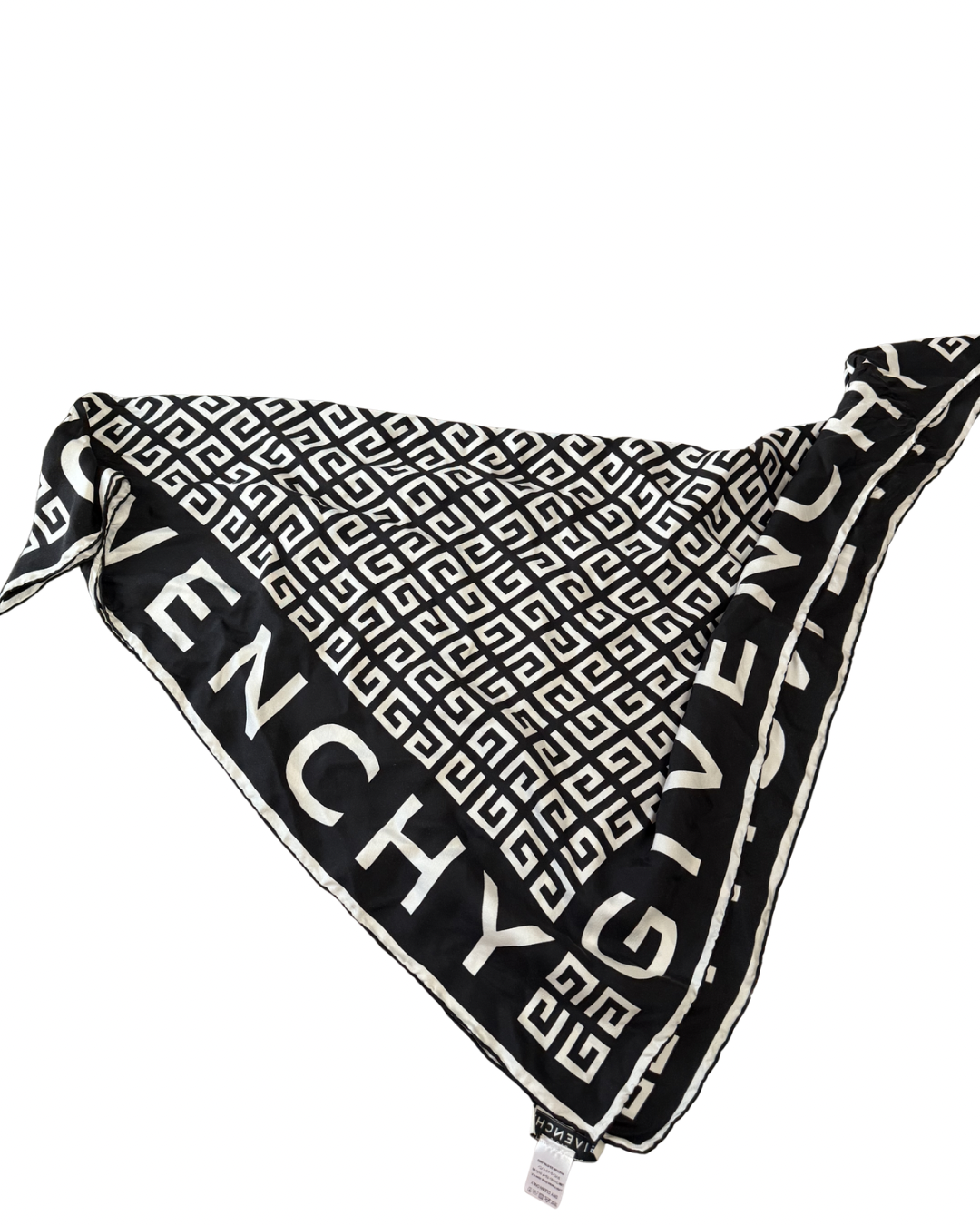 GIVENCHY LOGO PRINT SILK SCARF