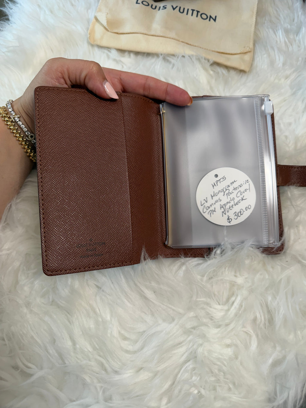 LOUIS VUITTON MONOGRAM CANVAS PM AGENDA COVER/NOTEBOOK