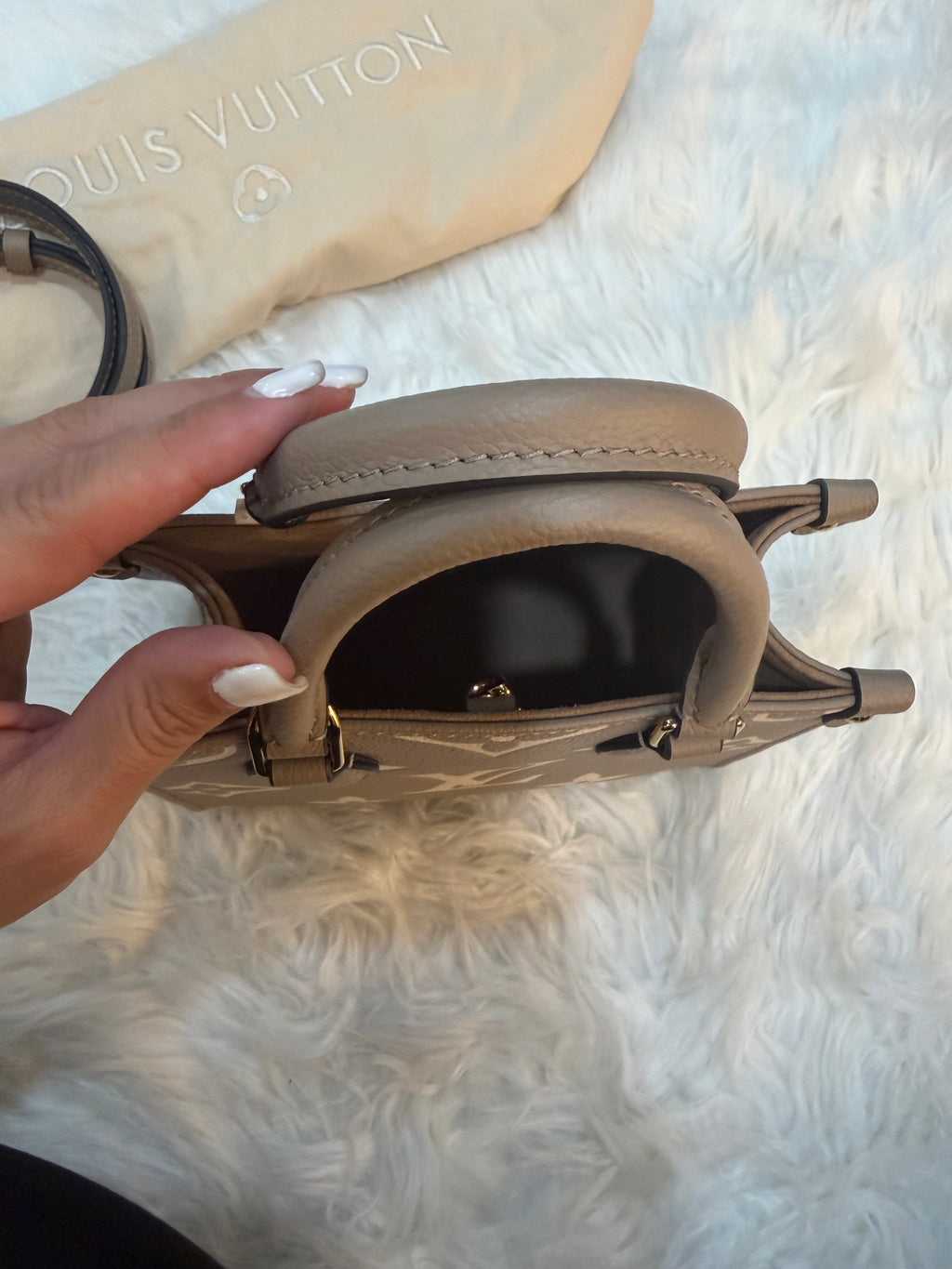 LOUIS VUITTON GIANT FELICIE ON THE GO BB BAG