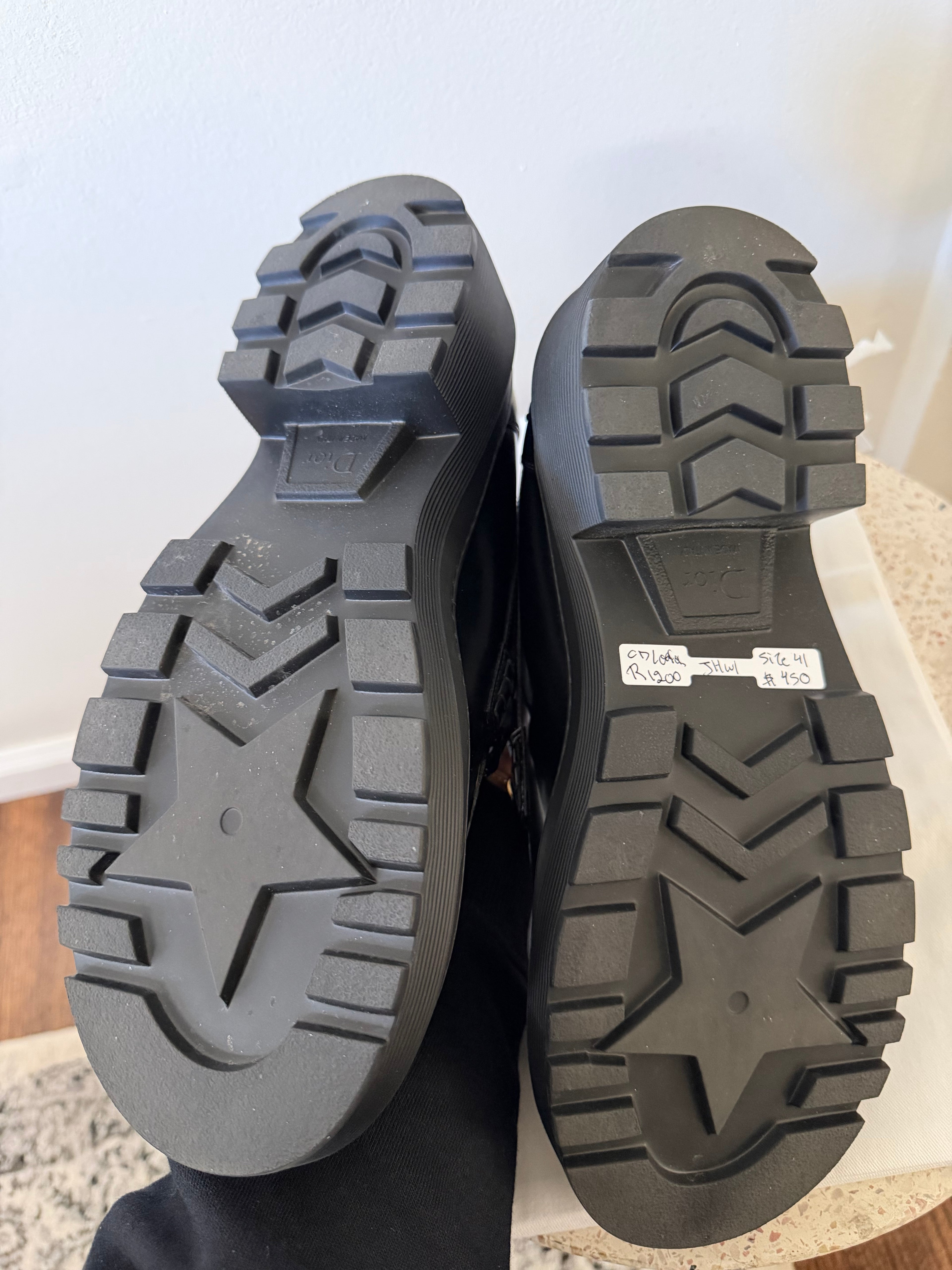 Christian Dior CalfSkin Code Lug Platform Loafer