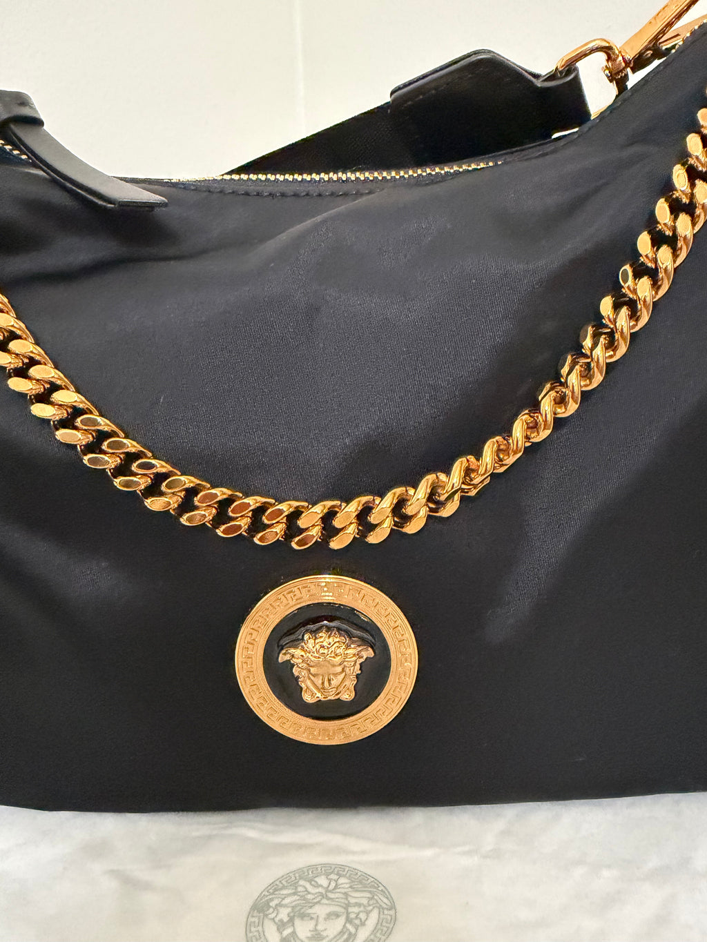 Versace Nylon Tribute Medium bag