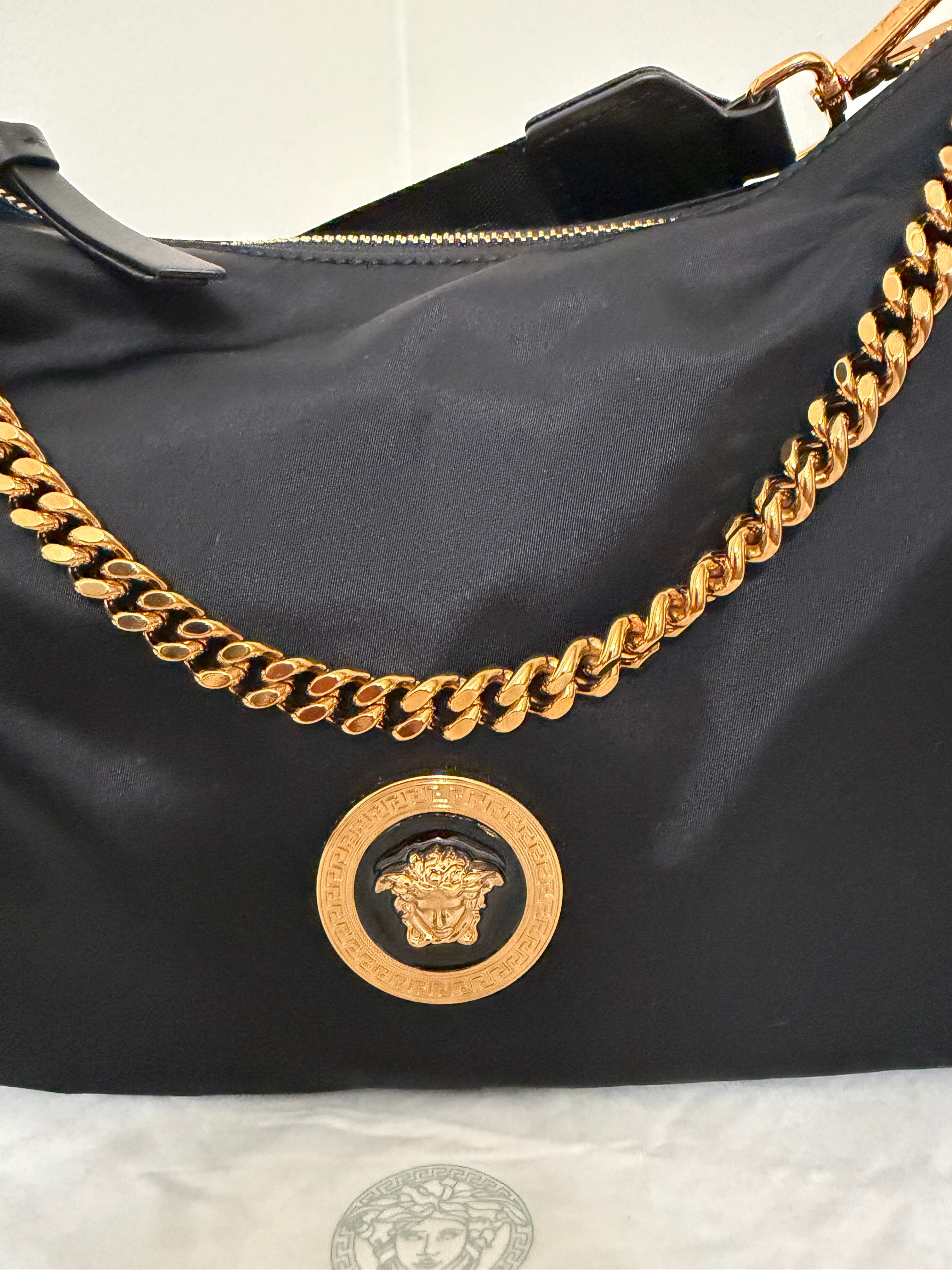 Versace Nylon Tribute Medium bag