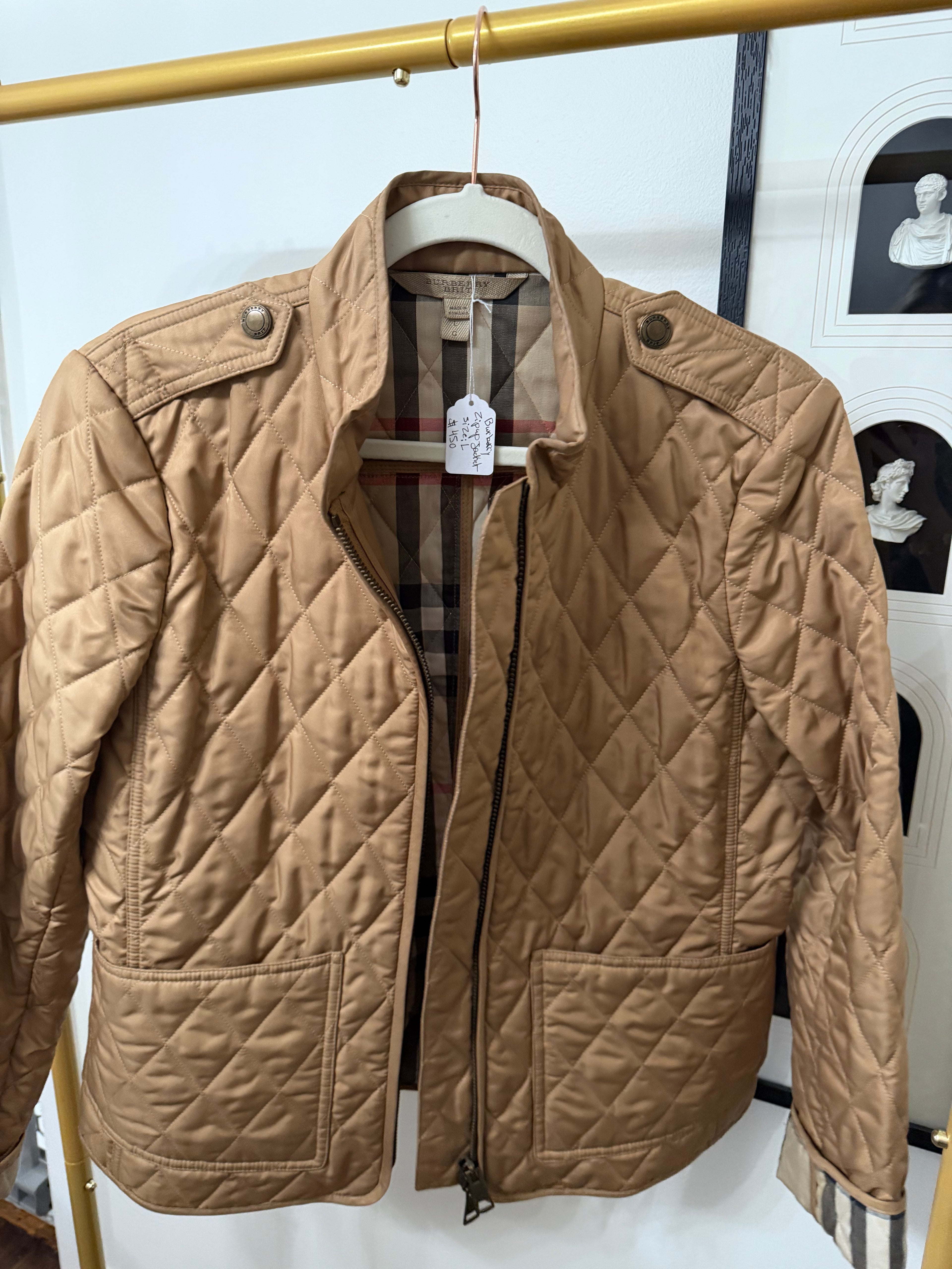 BURBERRY LADIES ZIPUP THERMAL REGULATED JACKET