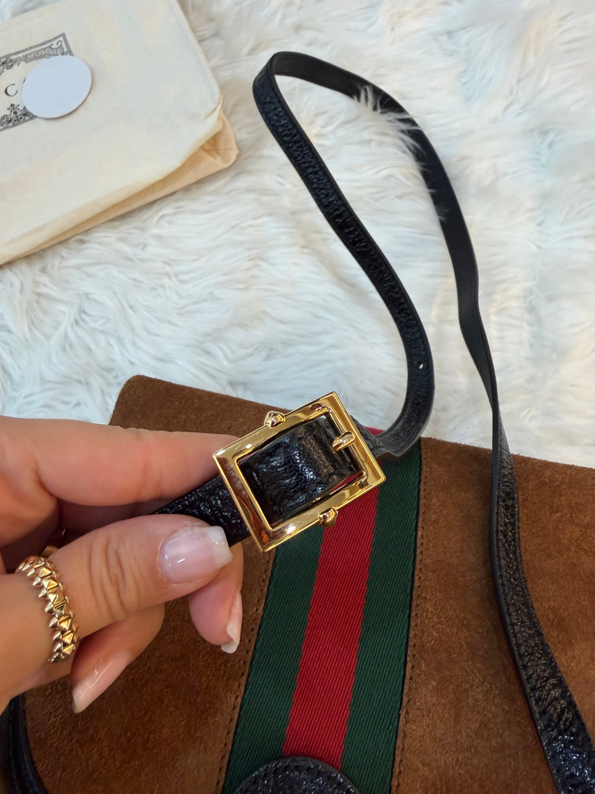 GUCCI OPHIDIA SMALL DOME SHOULDER BAG
