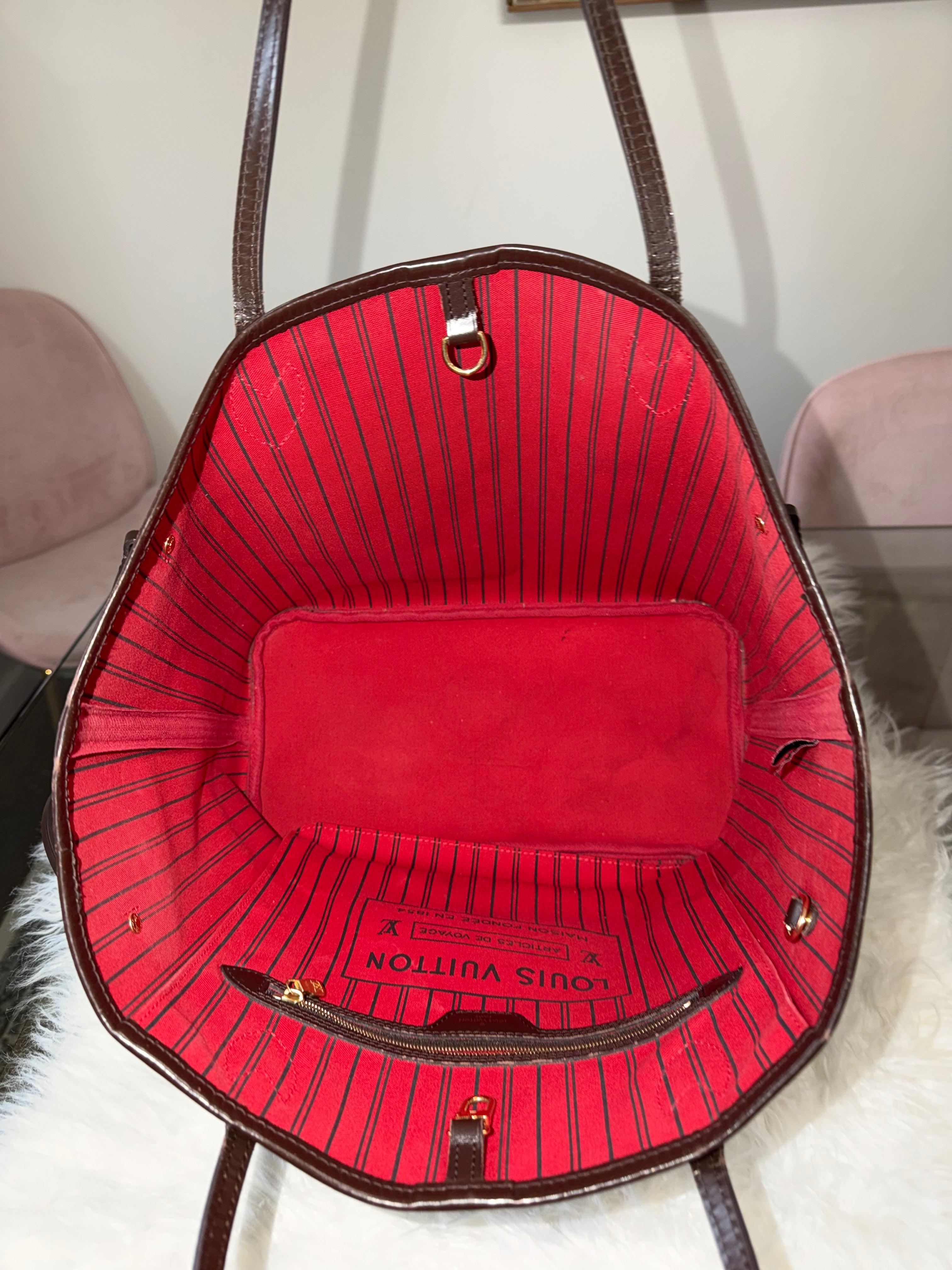 LOUIS VUITTON NEFERFUL DAMIER EBENE MM TOTE
