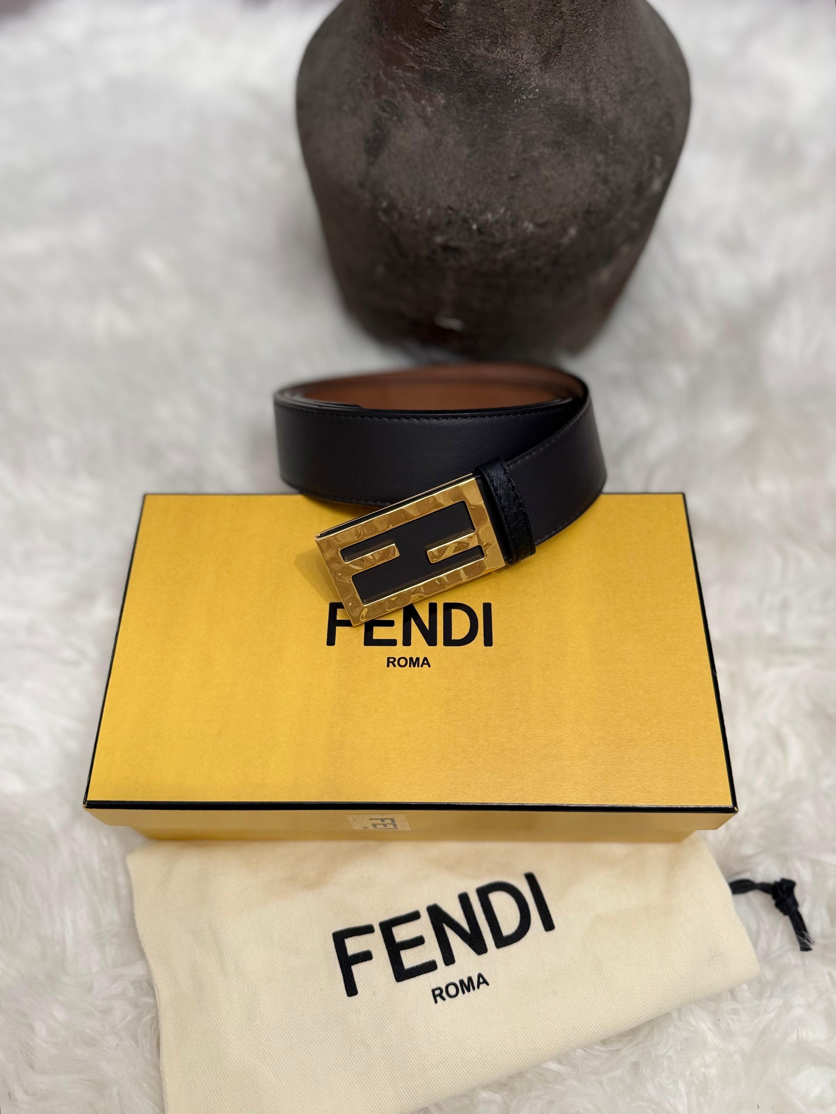 Fendi Classic belt with embossed buckle