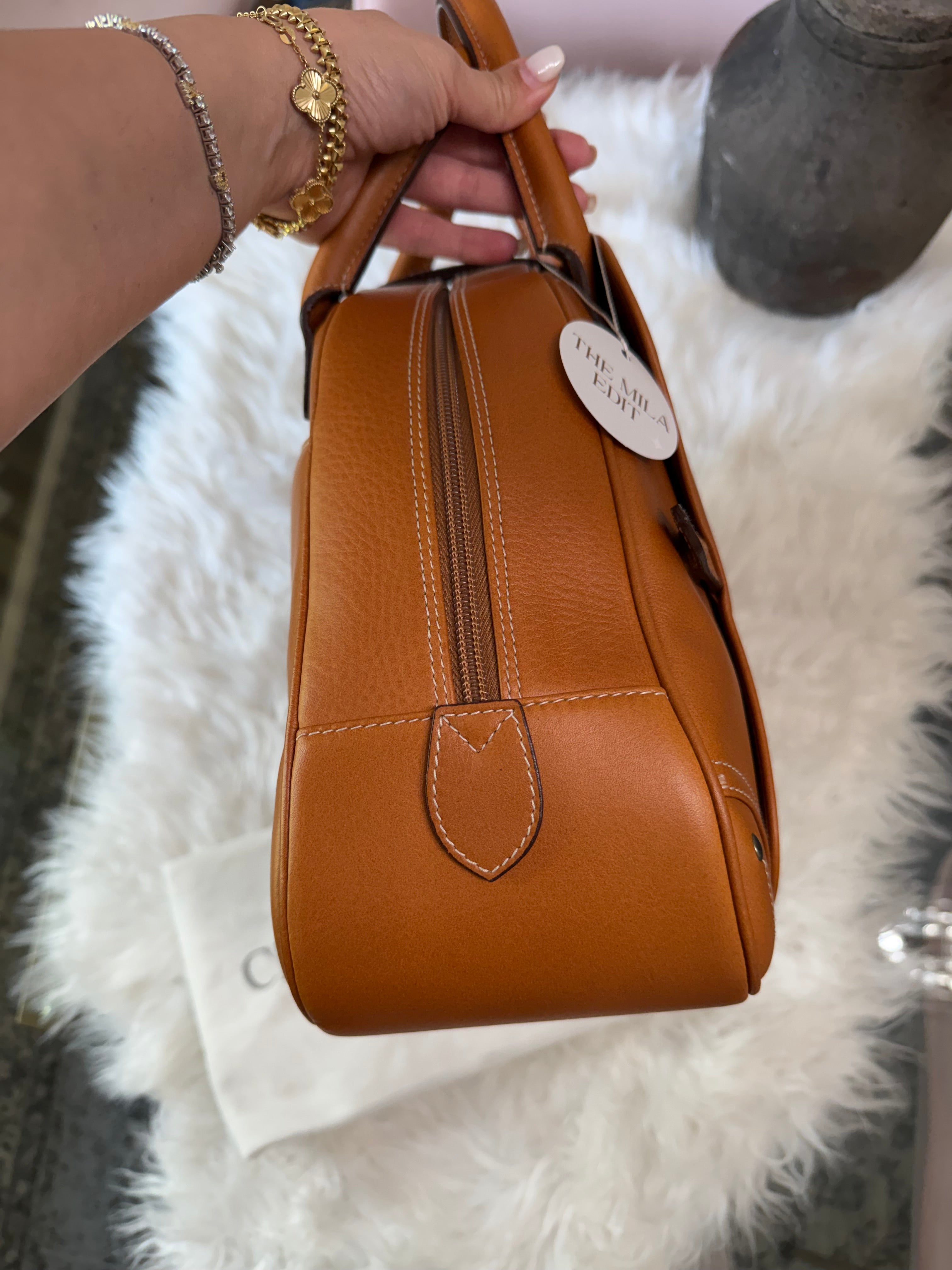 CHRISTIAN DIOR DOUBE SADDLE BOWLER BAG