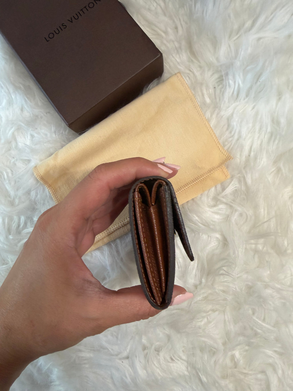 LOUIS VUITTON MONOGRAM PORTE LEATHER CARD WALLET