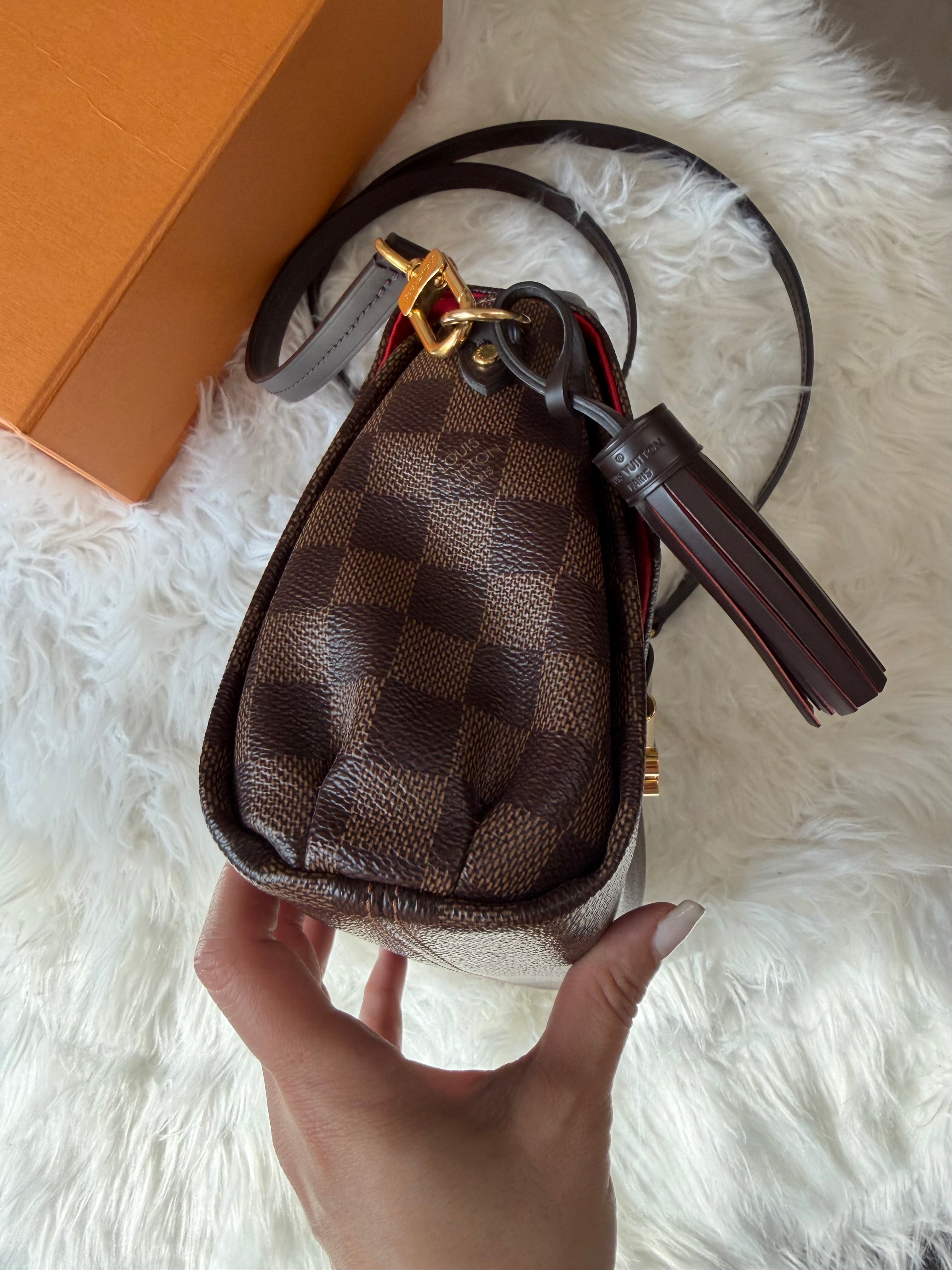 LOUIS VUITTON CROISETTE DAMIER EBENE SHOULDER BAG