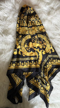 VERSACE PRINTED SILK TWILL SCARF
