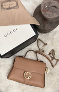 GUCCI TOP HANDLE NUDE BAG