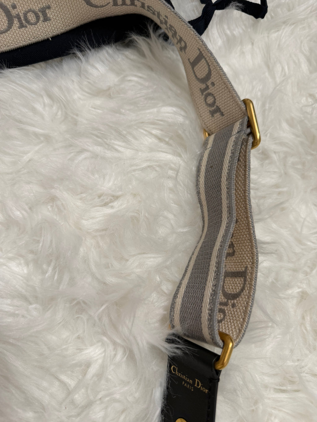 CHRISTIAN DIOR LOGO ADJUSTABLE BAG STRAP