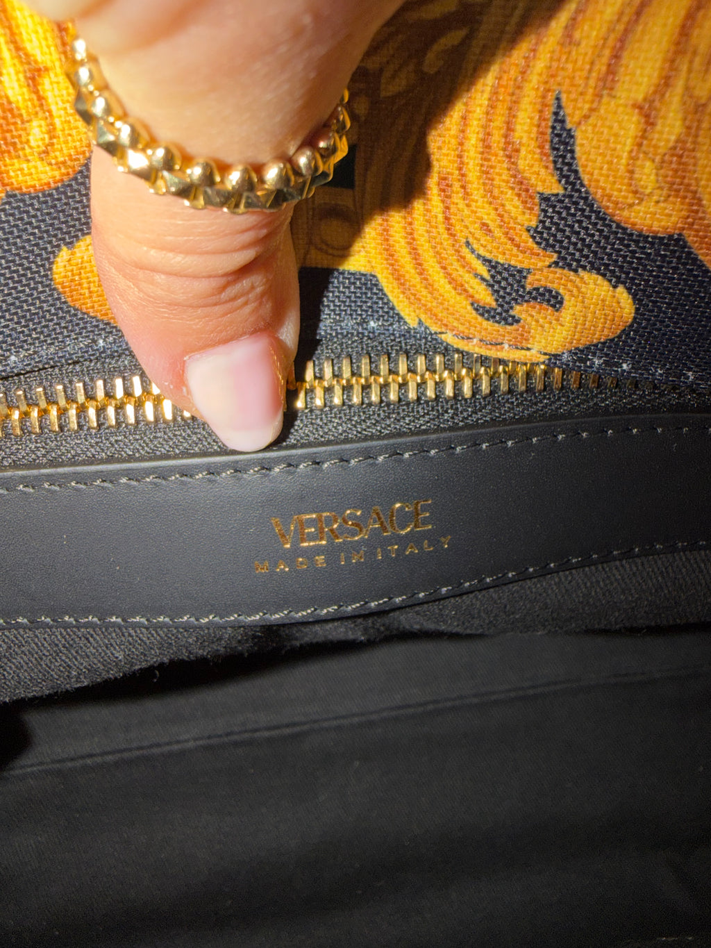 VERSACE BAROCCO MEDUSA CANVAS TOTE BAG