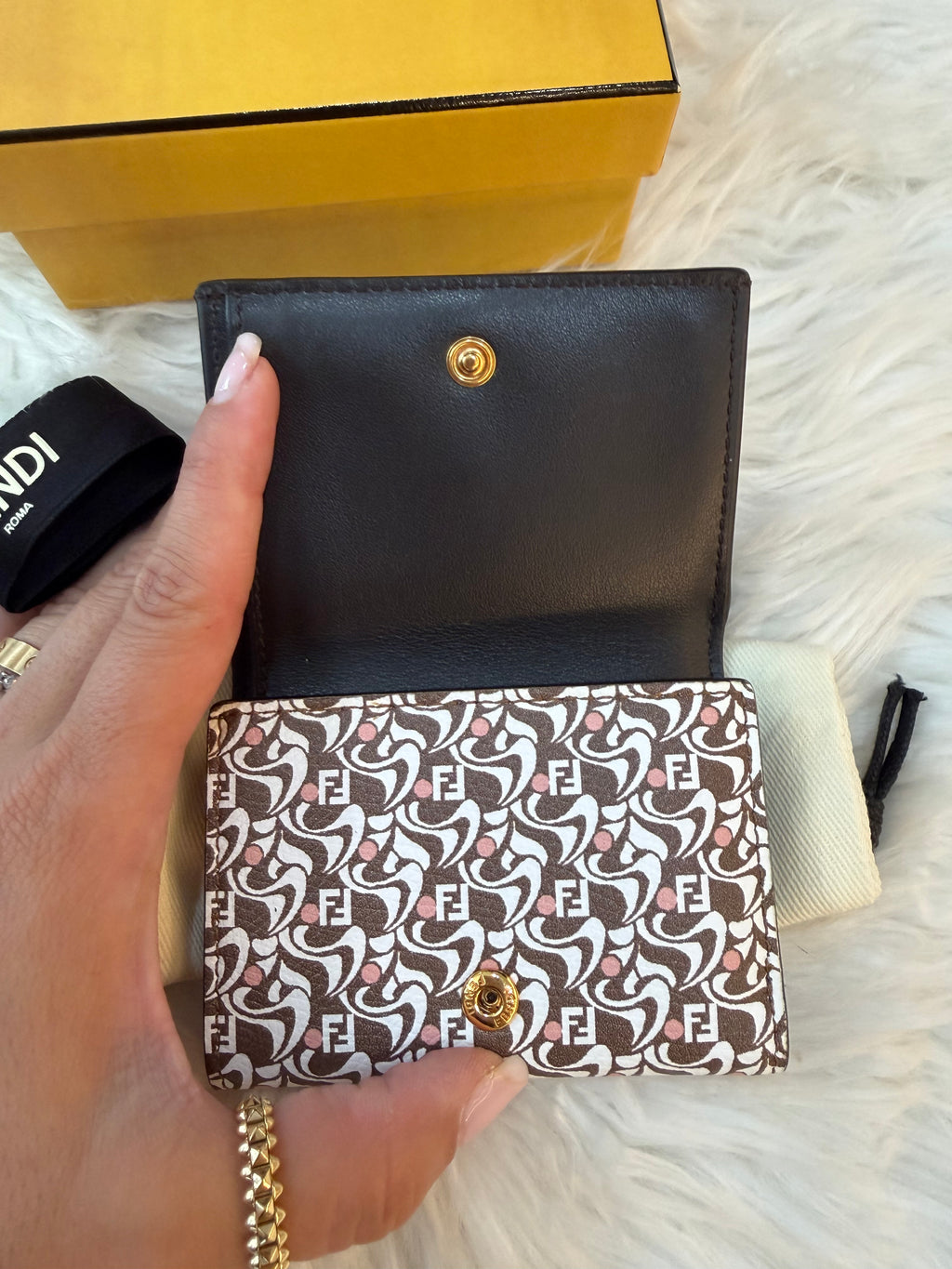 FENDI MICRO TRIFOLD SMALL WALLET