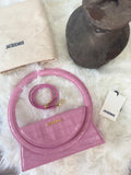 JACQUEMUS Le Sac Rond Croc-Embossed BAG