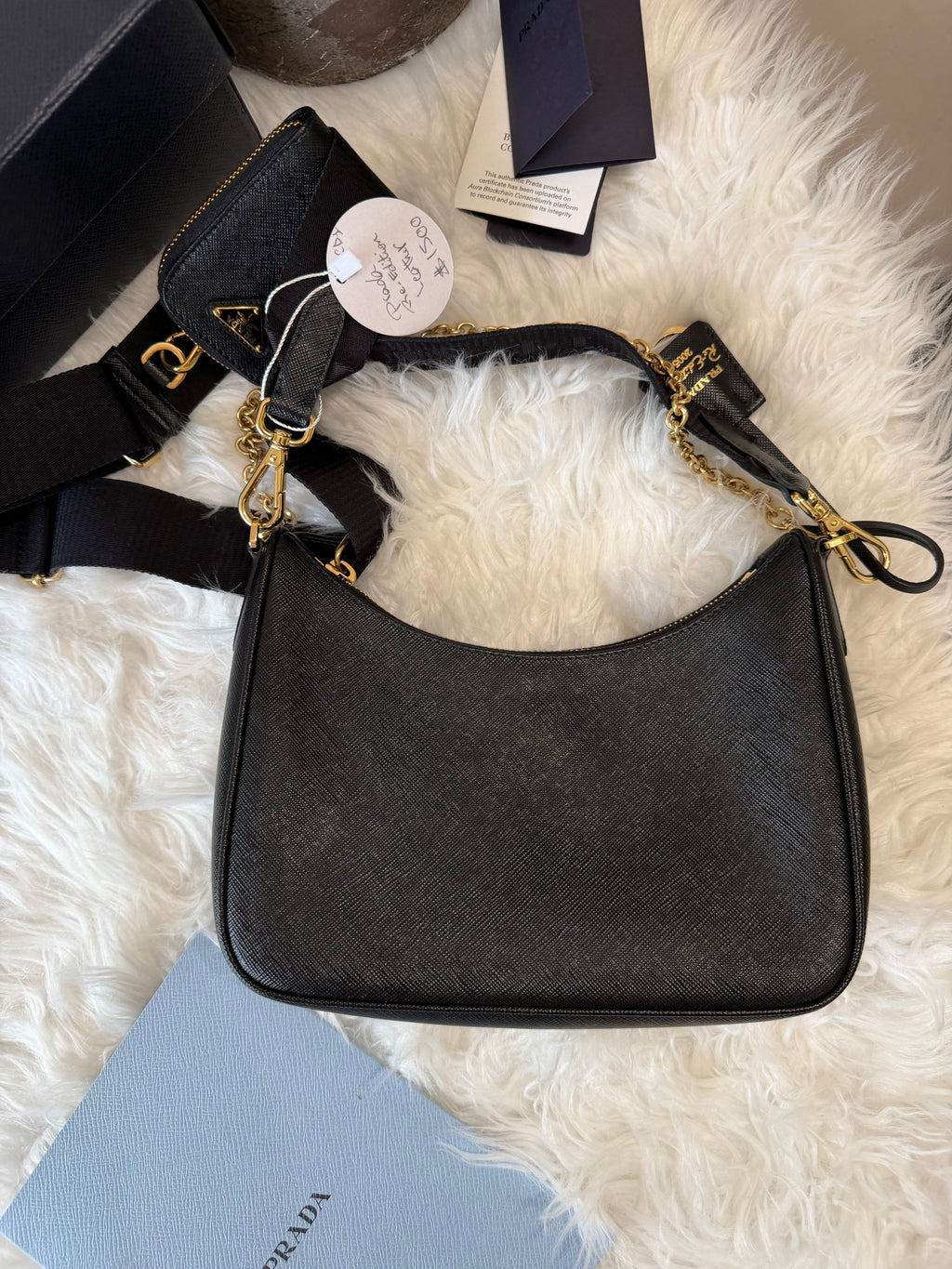 PRADA RE-EDITION SAFFIANO LEATHER BAG