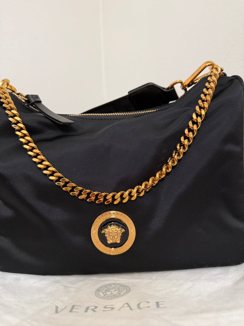 Versace Nylon Tribute Medium bag